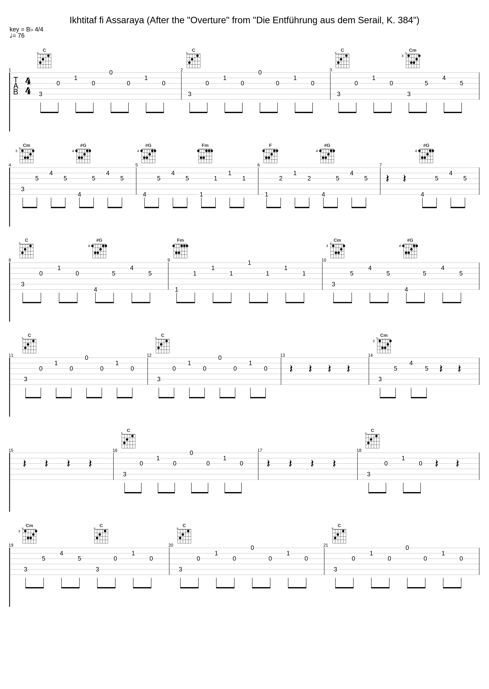 Ikhtitaf fi Assaraya (After the "Overture" from "Die Entführung aus dem Serail, K. 384")_Orchestre Symphonique De Bulgarie_1