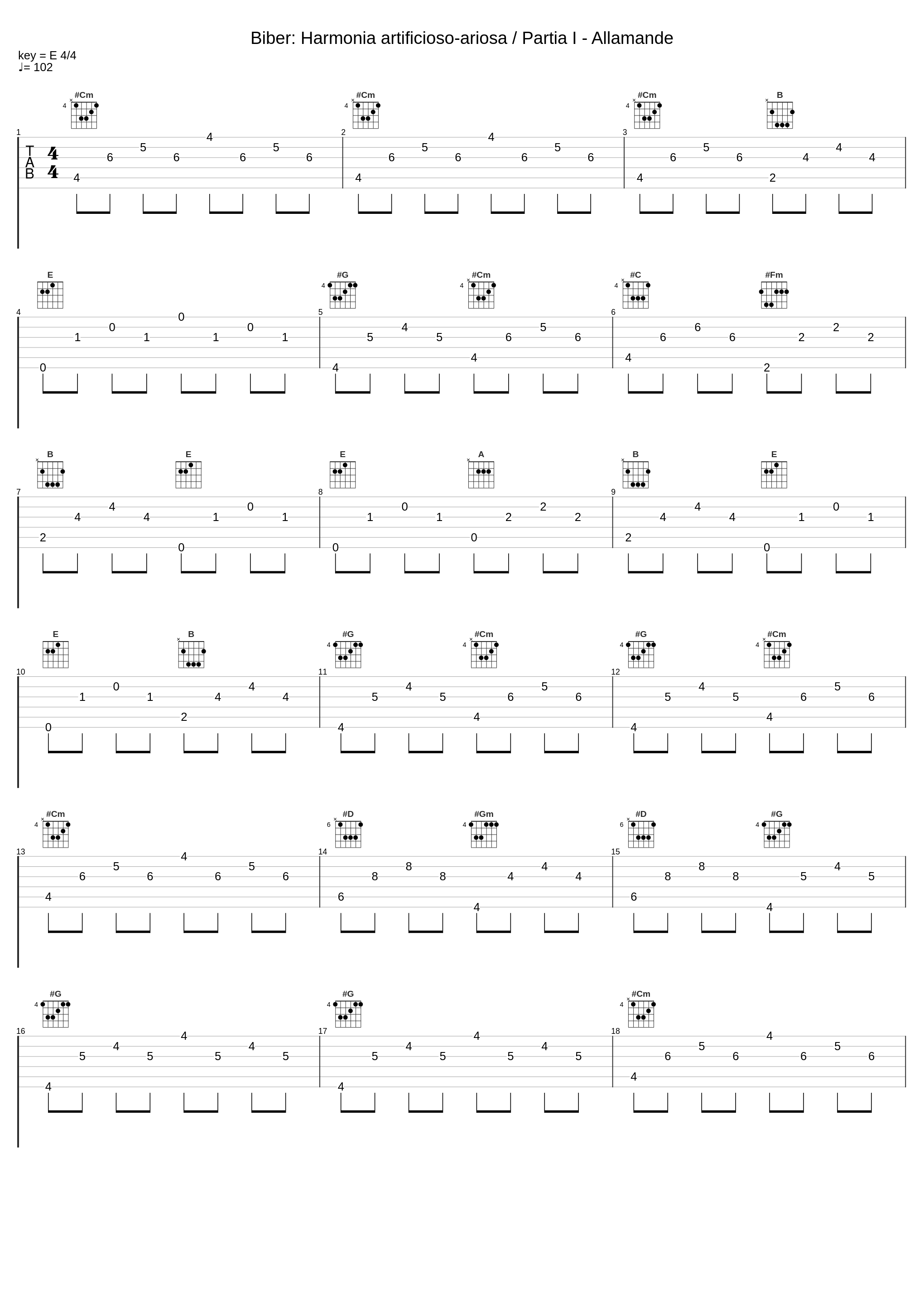 Biber: Harmonia artificioso-ariosa / Partia I - Allamande_Musica Antiqua Köln,Reinhard Goebel_1