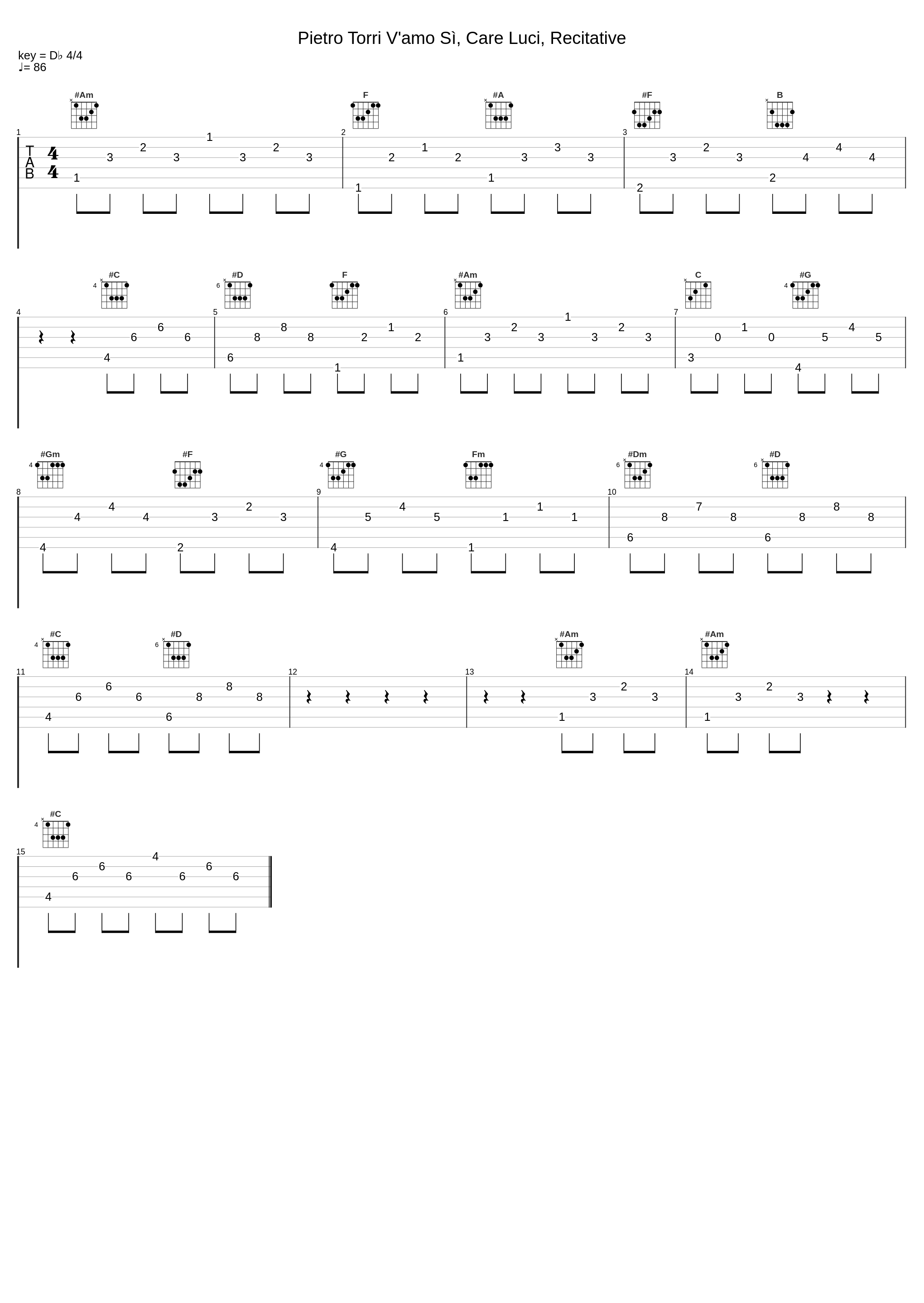 Pietro Torri V'amo Sì, Care Luci, Recitative_Antonio Caldara_1