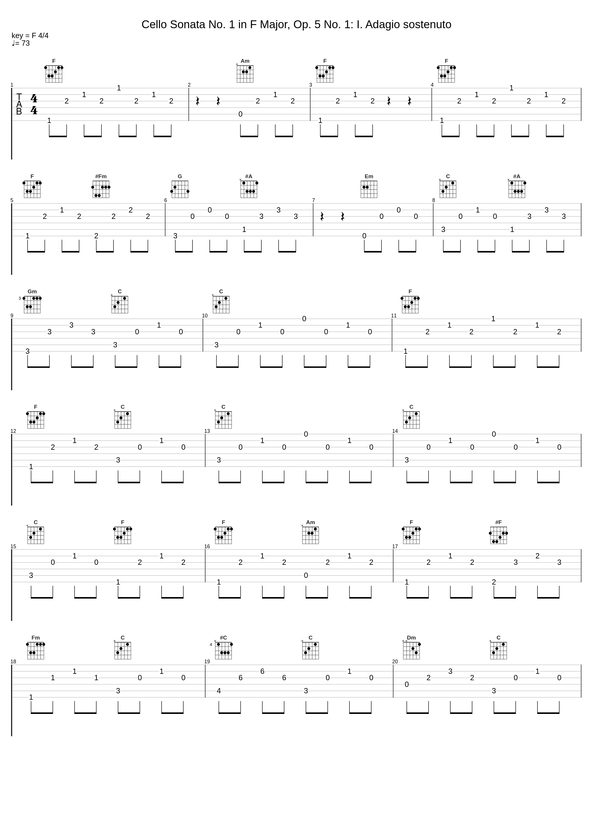 Cello Sonata No. 1 in F Major, Op. 5 No. 1: I. Adagio sostenuto_Margarita Höhenrieder,Julius Berger_1