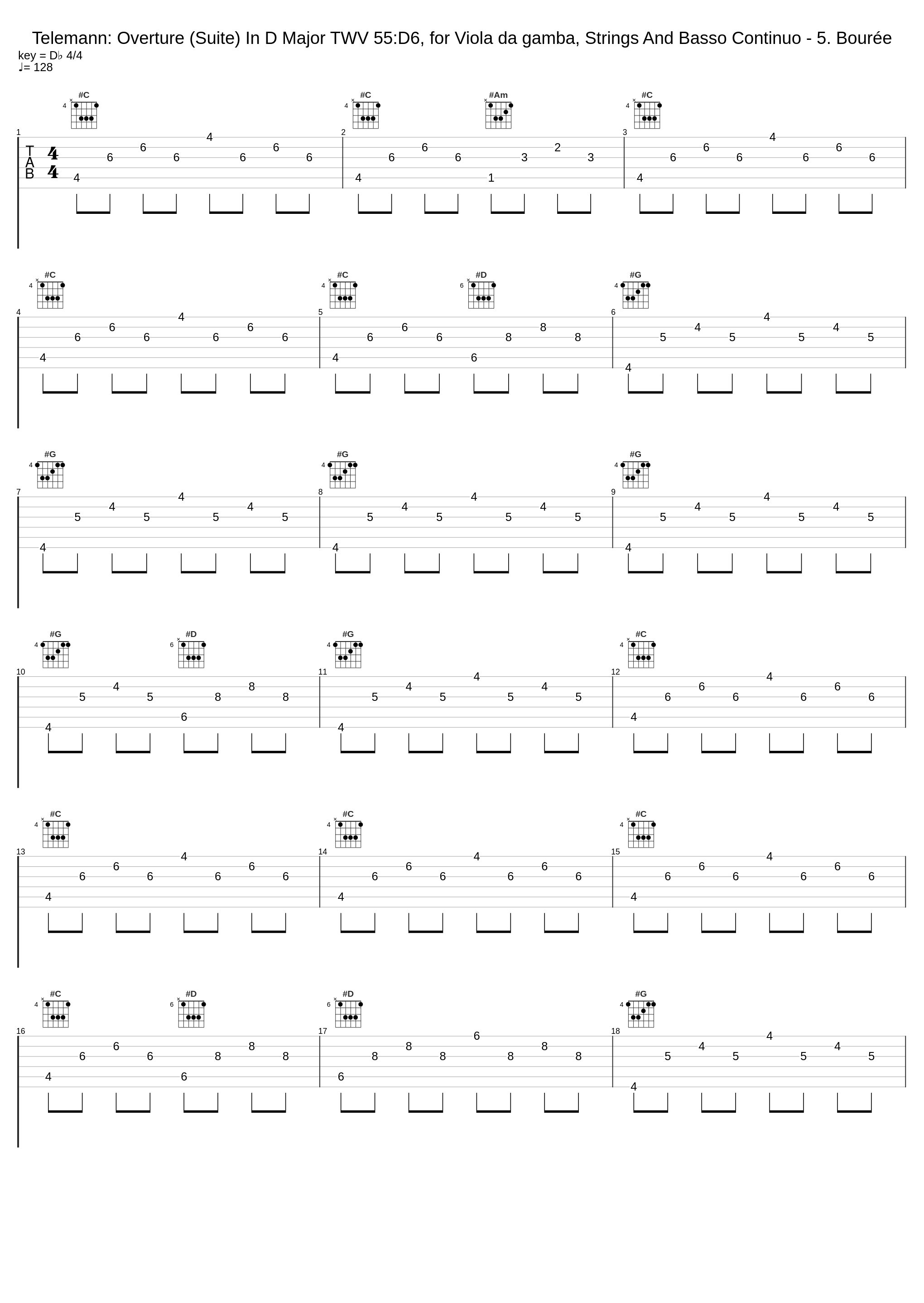 Telemann: Overture (Suite) In D Major TWV 55:D6, for Viola da gamba, Strings And Basso Continuo - 5. Bourée_Jaap Ter Linden,Musica Antiqua Köln,Reinhard Goebel_1