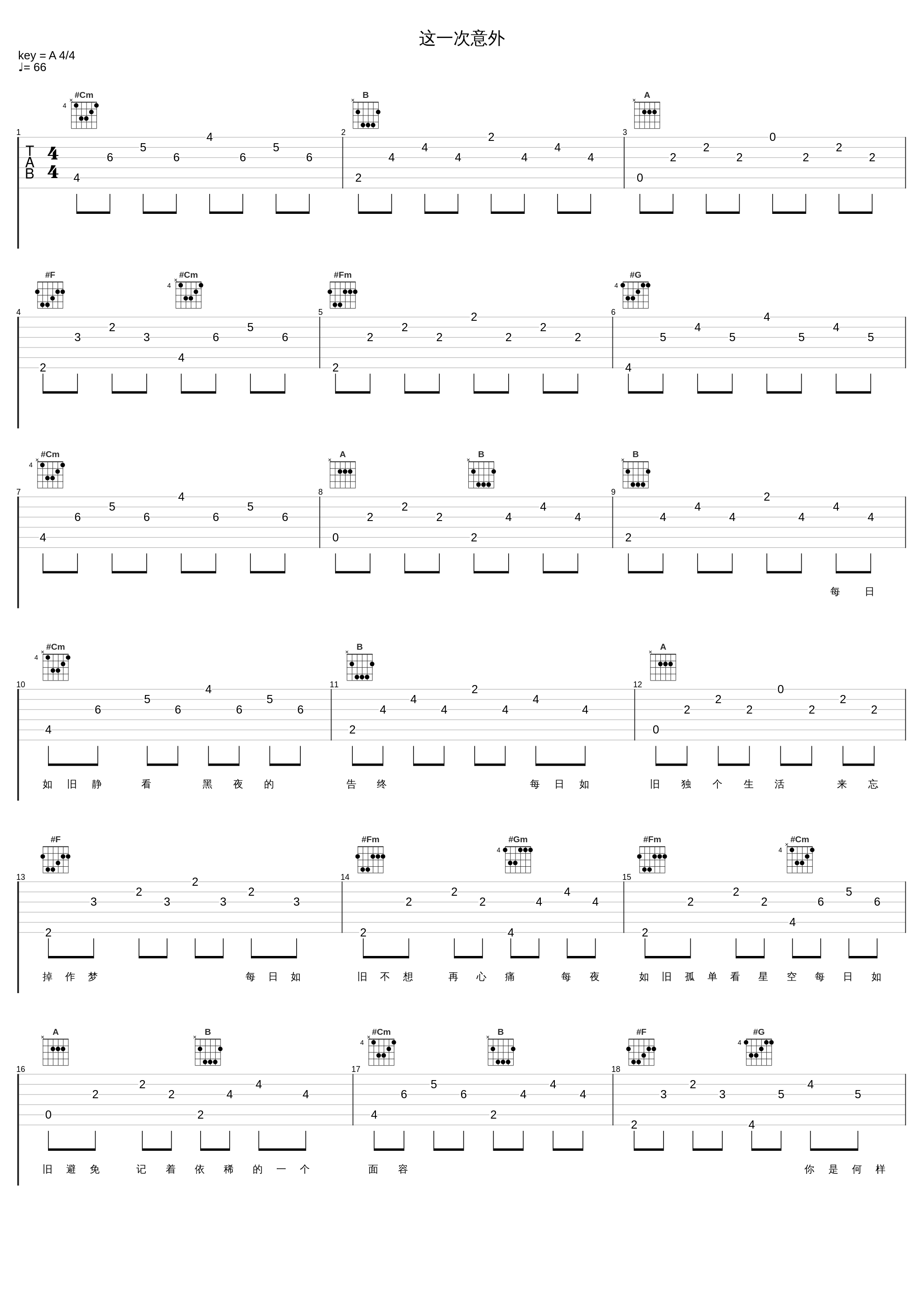 这一次意外_张学友_1