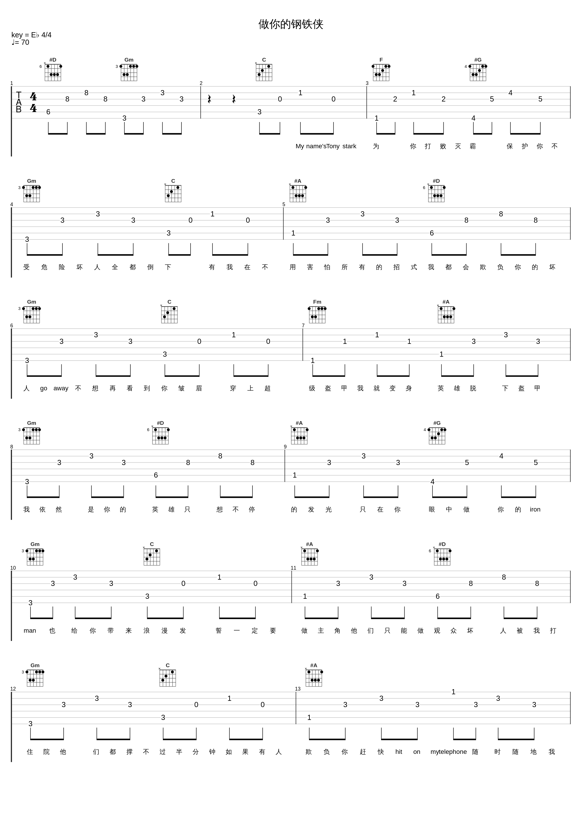 做你的钢铁侠_迪迪,日光(Petite Jing)_1