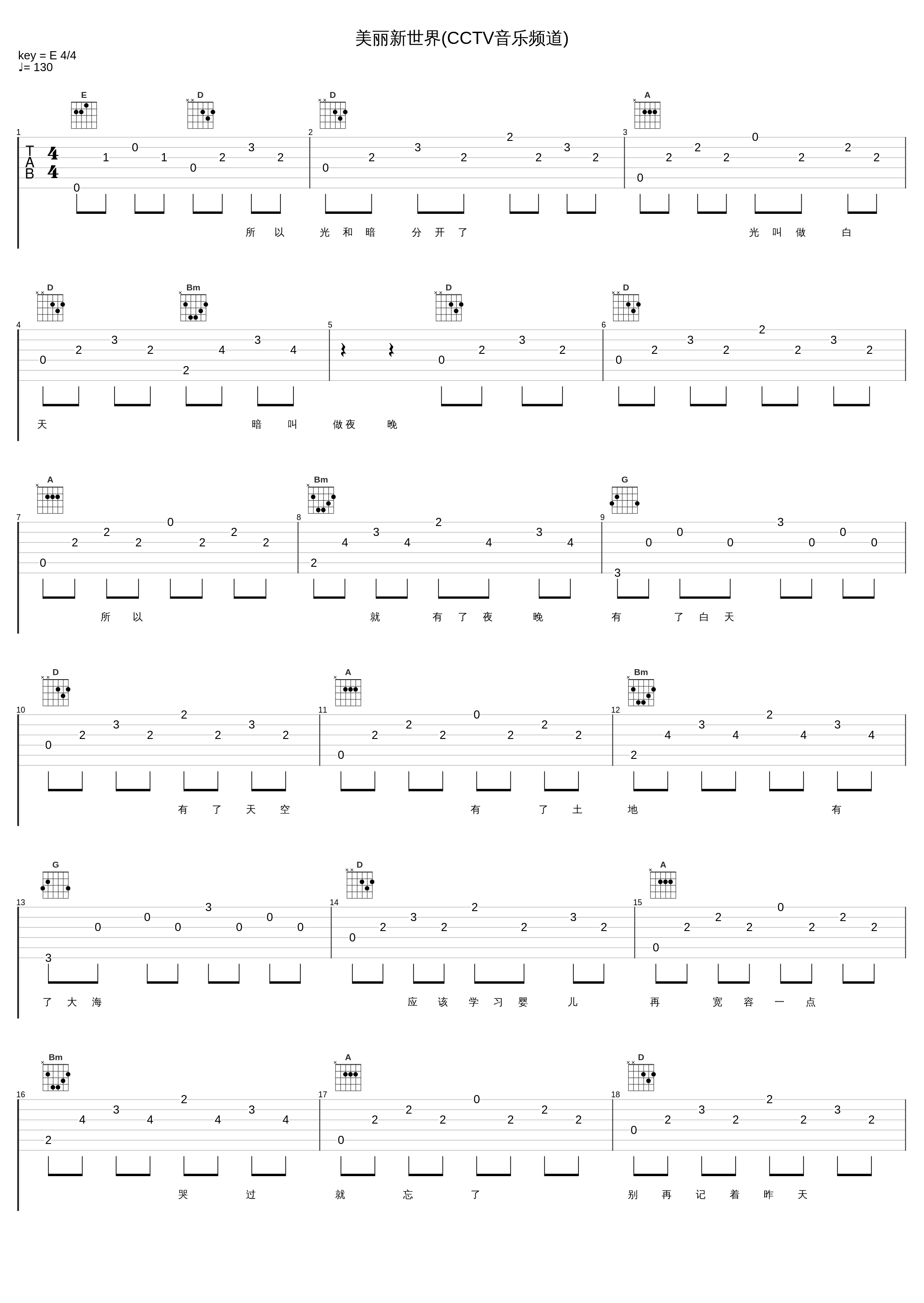 美丽新世界(CCTV音乐频道)_S.H.E_1