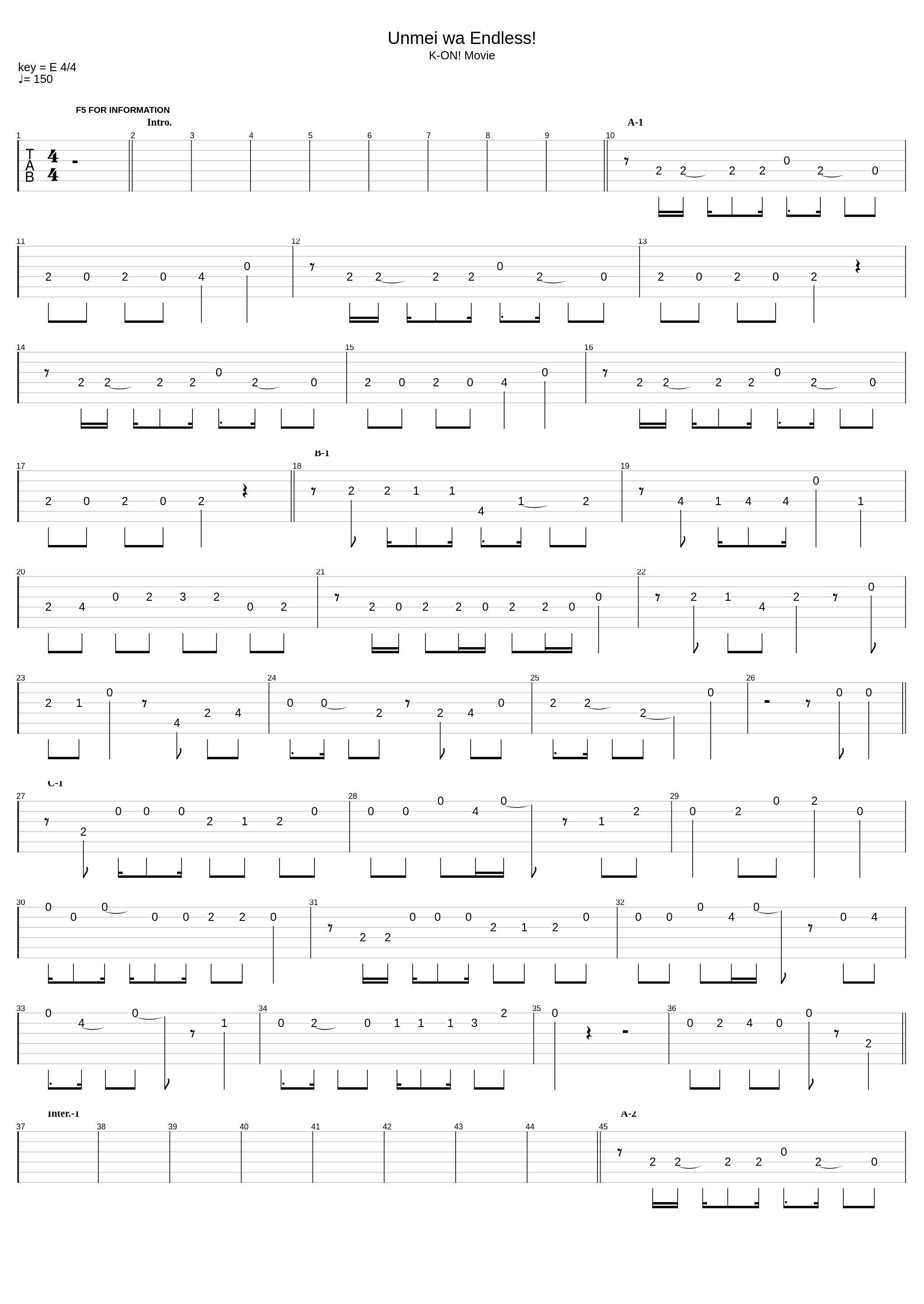 Unmei wa Endless!_K-On! Movie_1