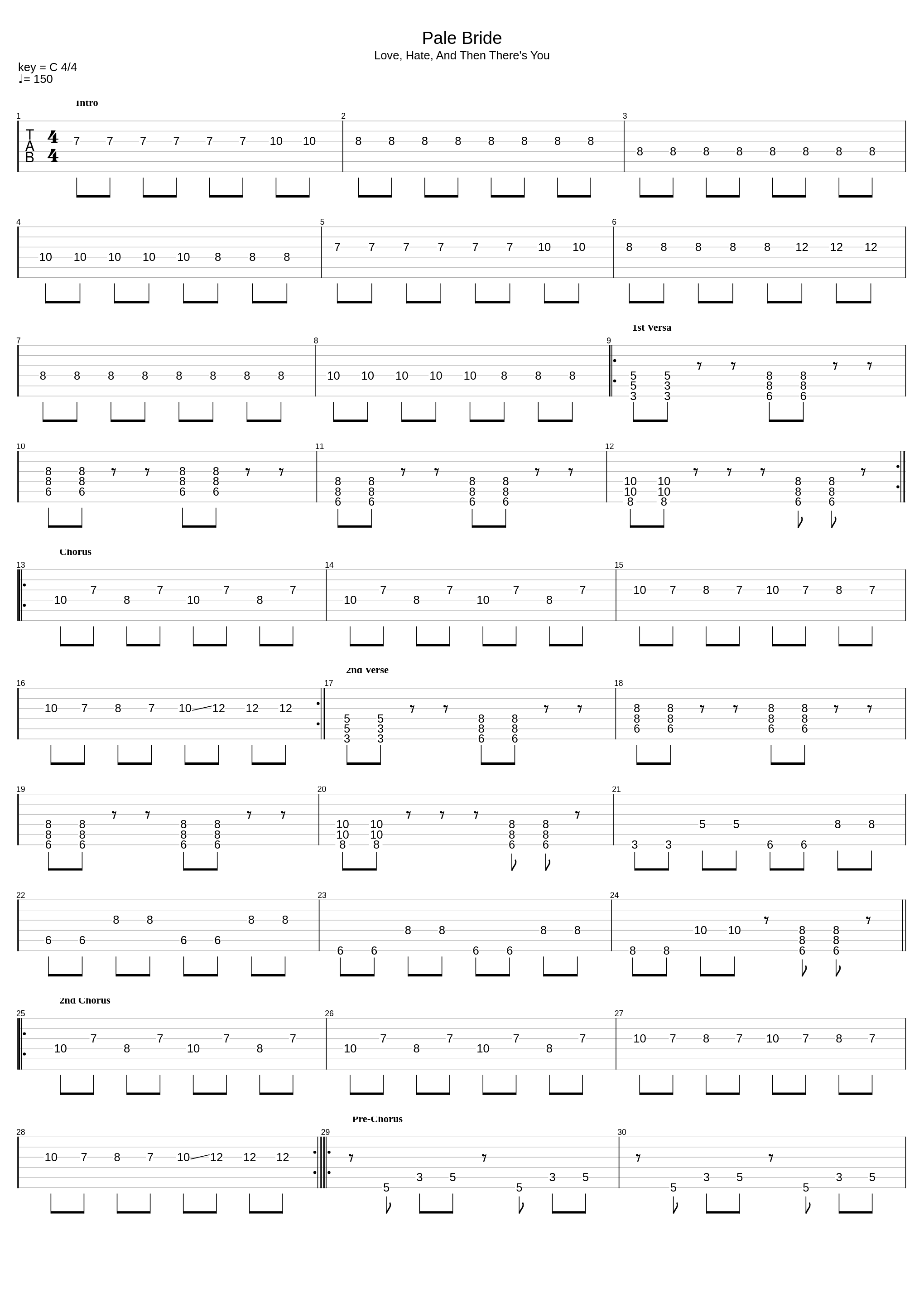 Pale Bride_The Von Bondies_1