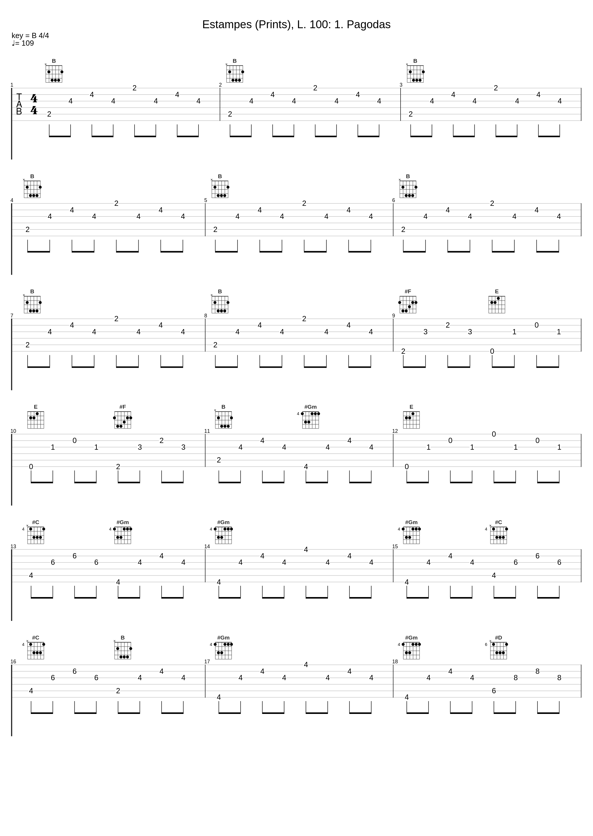 Estampes (Prints), L. 100: 1. Pagodas_Beautiful Pianists_1