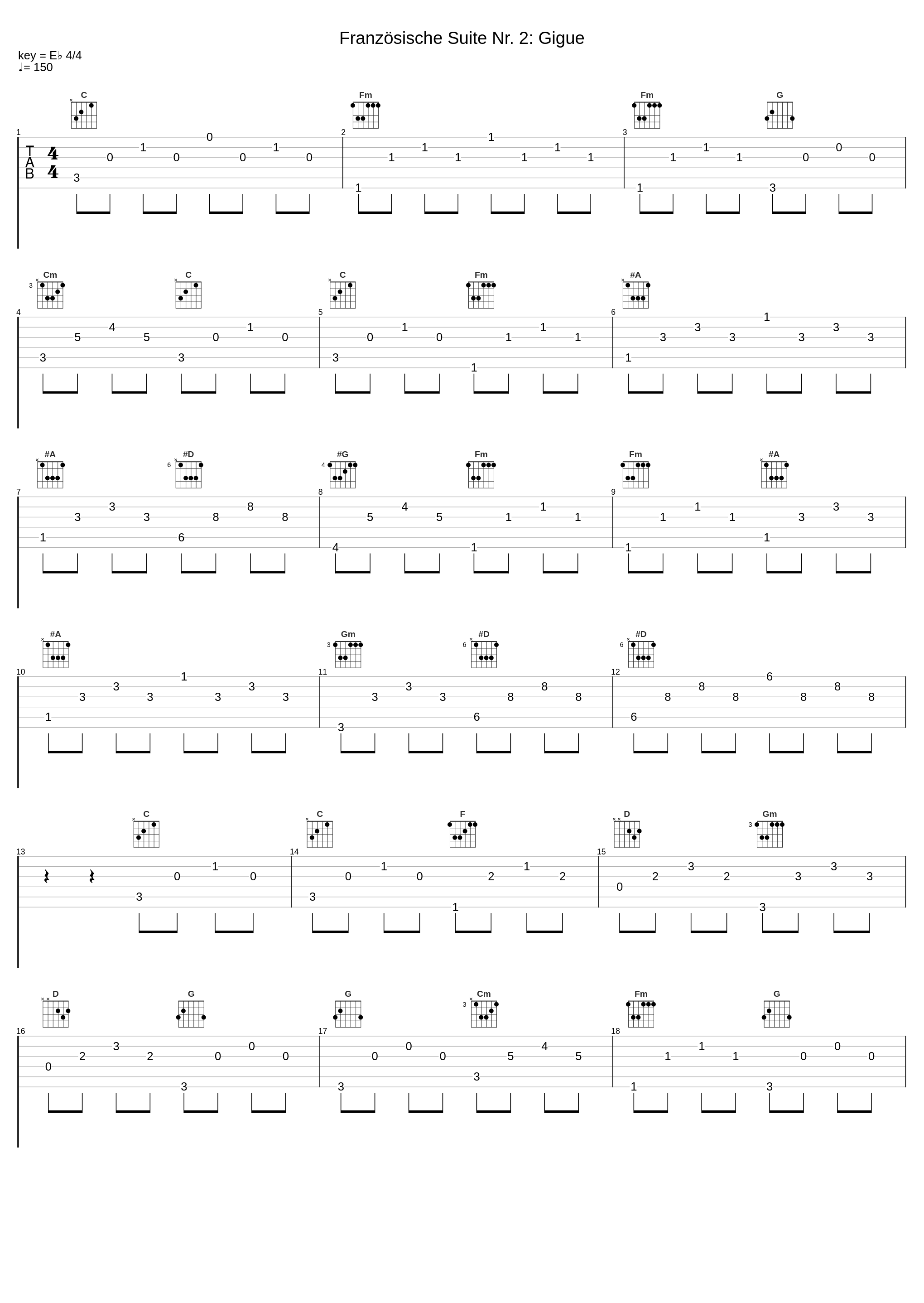 Französische Suite Nr. 2: Gigue_Vera,Norbert Hilger,Johann Sebastian Bach_1