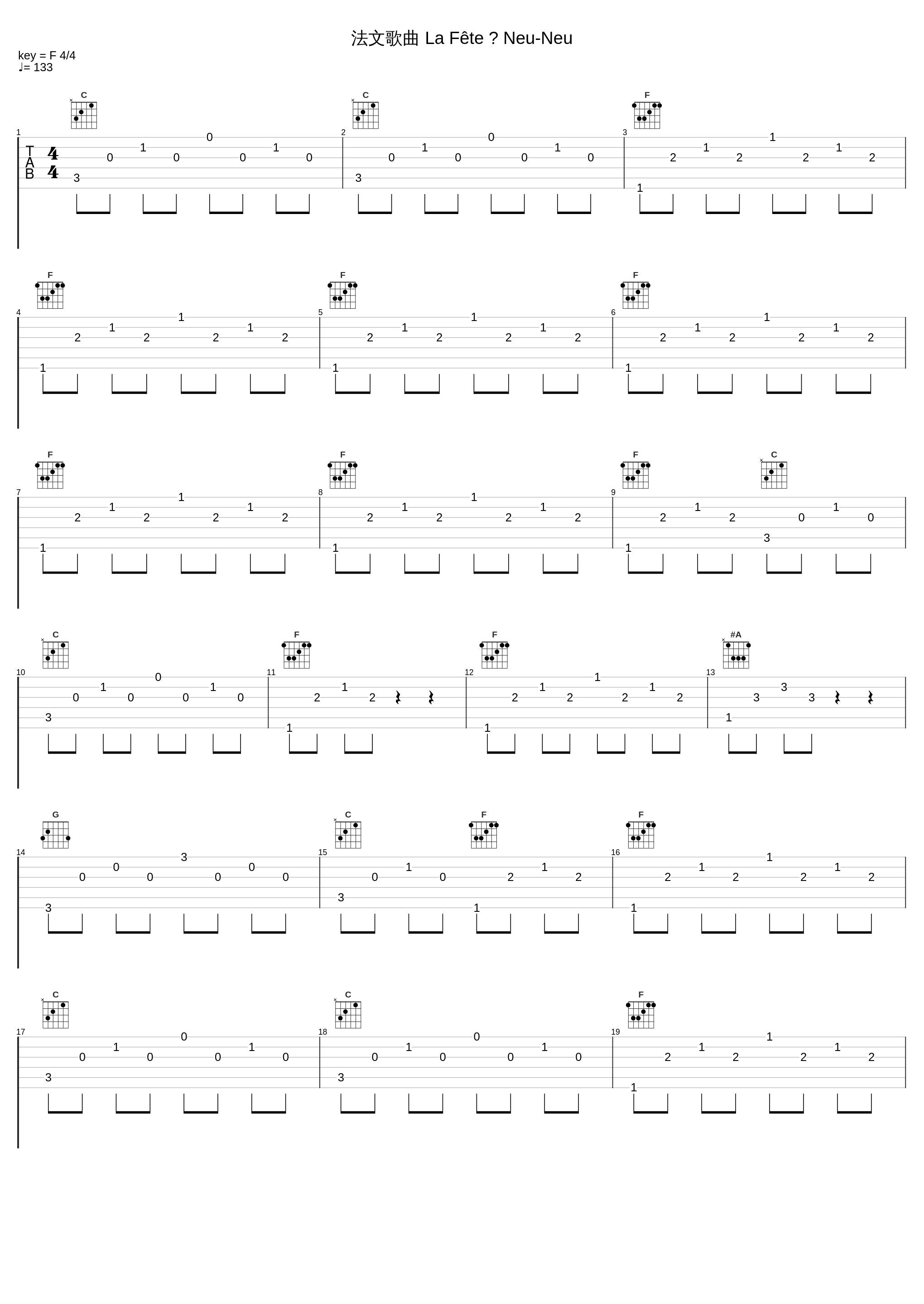 法文歌曲 La Fête À Neu-Neu_Maurice Chevalier_1