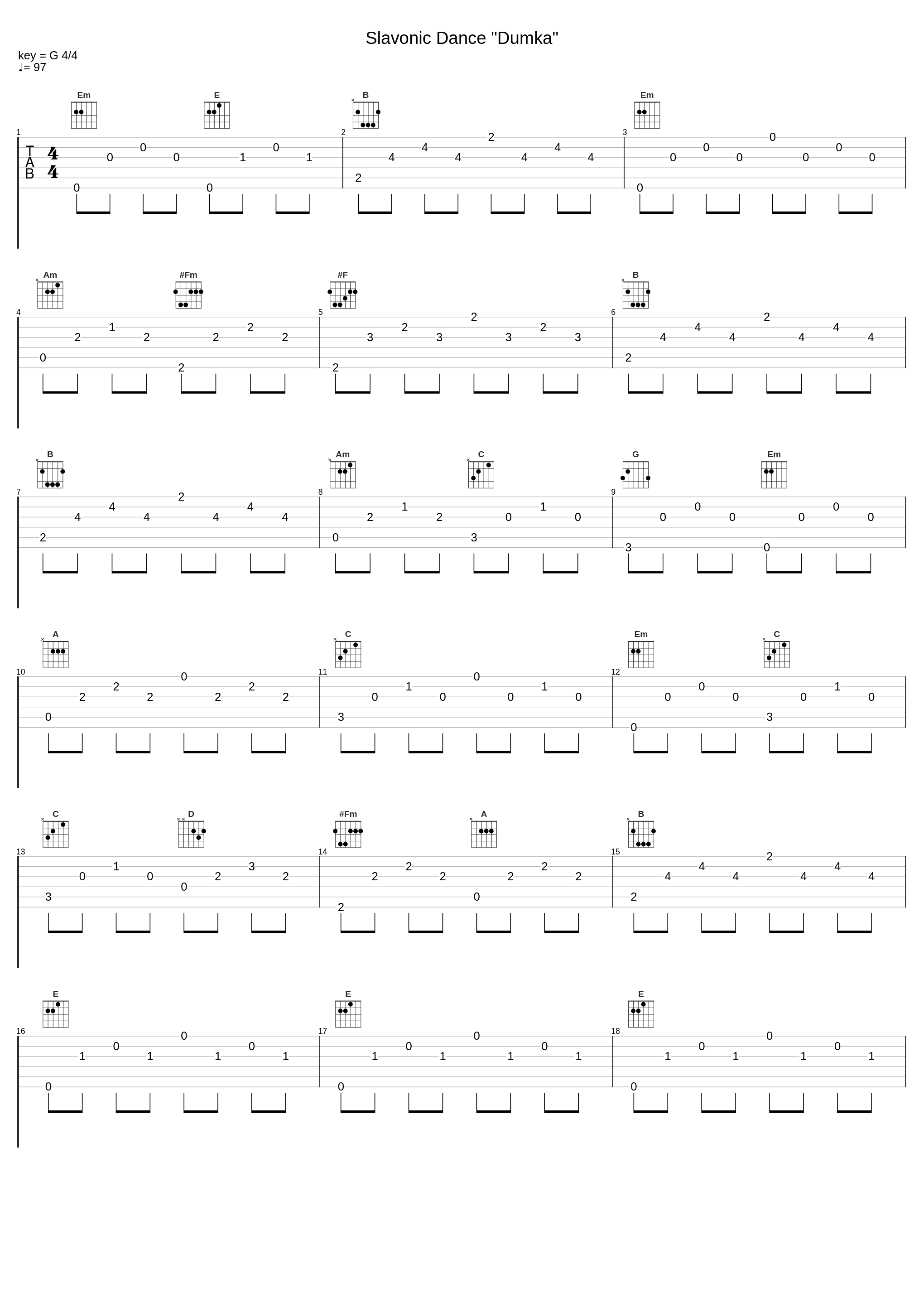 Slavonic Dance "Dumka"_Class 6,Antonín Dvořák,Levantis,Moncur Street Music Ltd,Toost Music,TRC_1