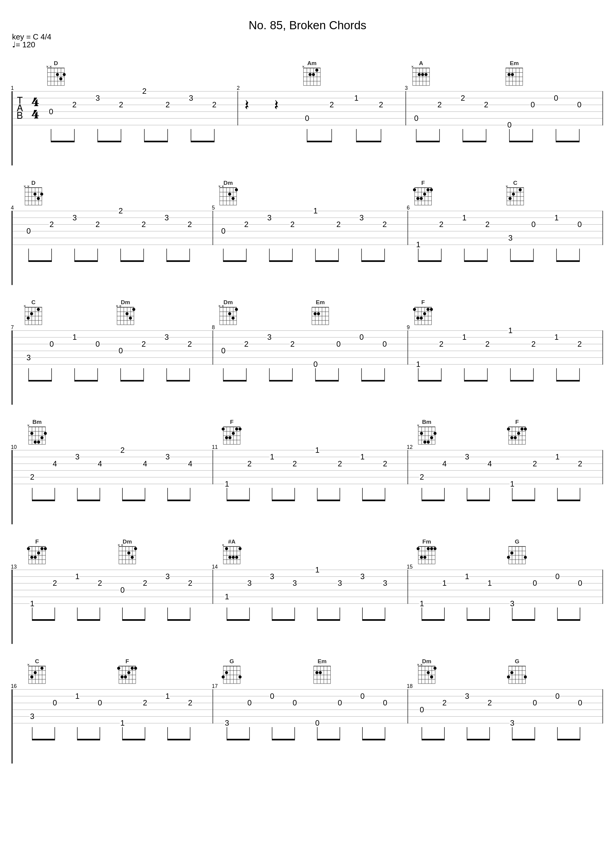 No. 85, Broken Chords_György Sándor,Béla Bartók_1