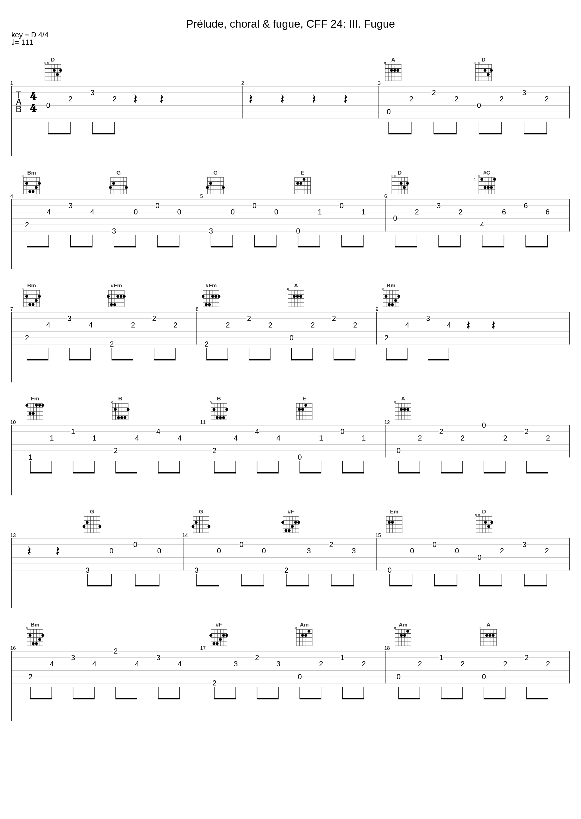 Prélude, choral & fugue, CFF 24: III. Fugue_Alice Ader,Ensemble Ader,César Franck_1