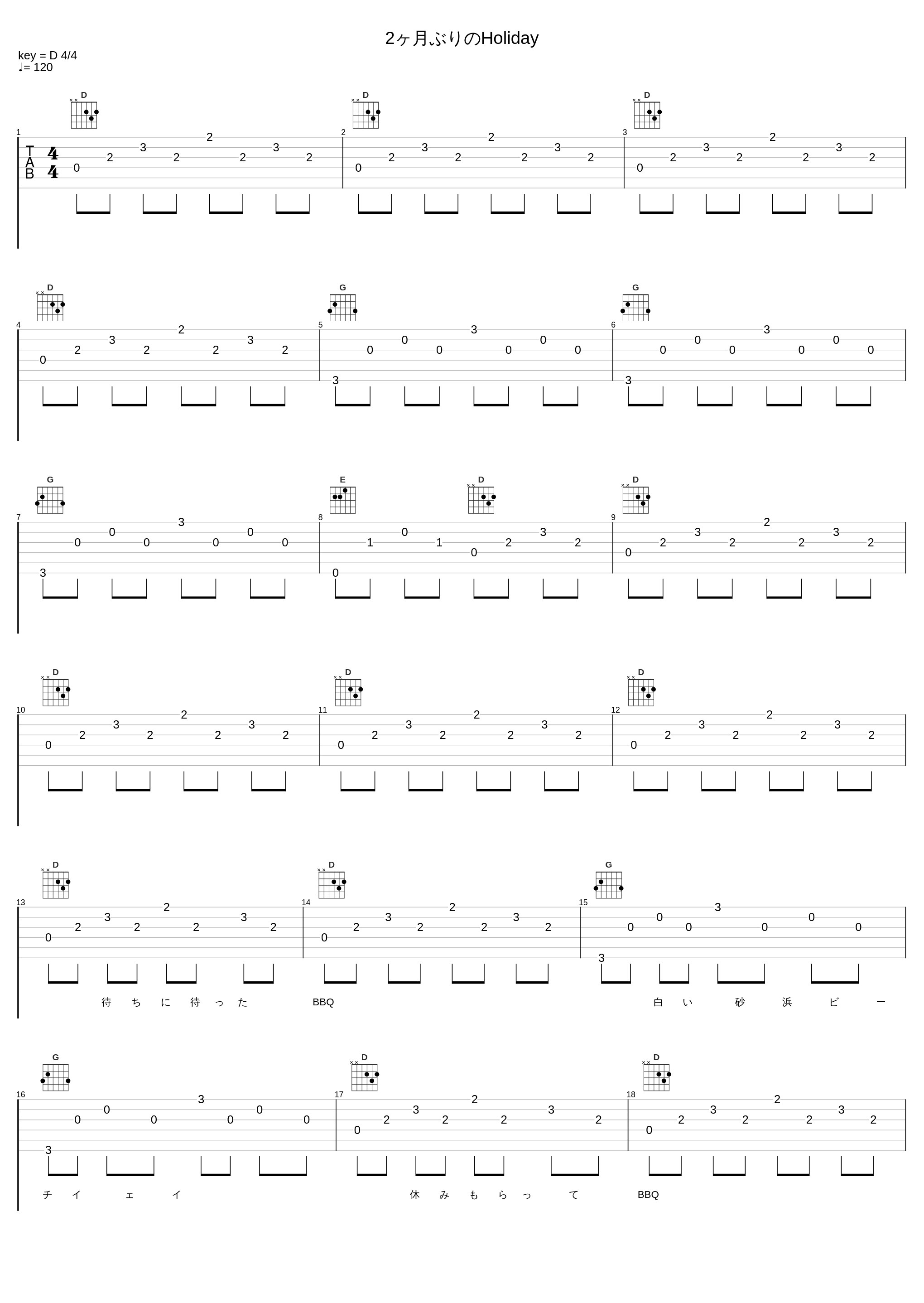 2ヶ月ぶりのHoliday_ORANGE RANGE_1