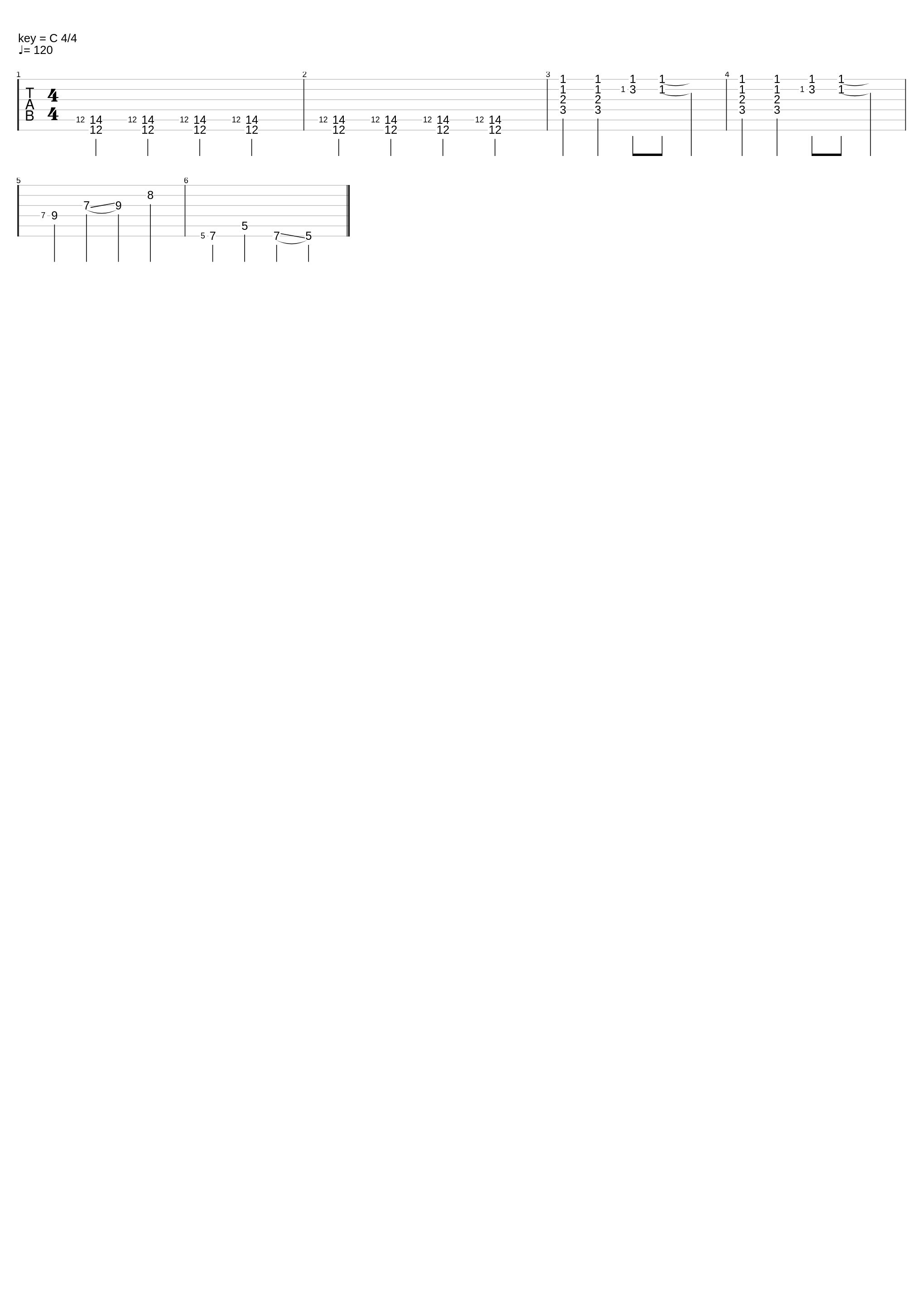 Grace Notes_Songsterrmiditesttabs_1