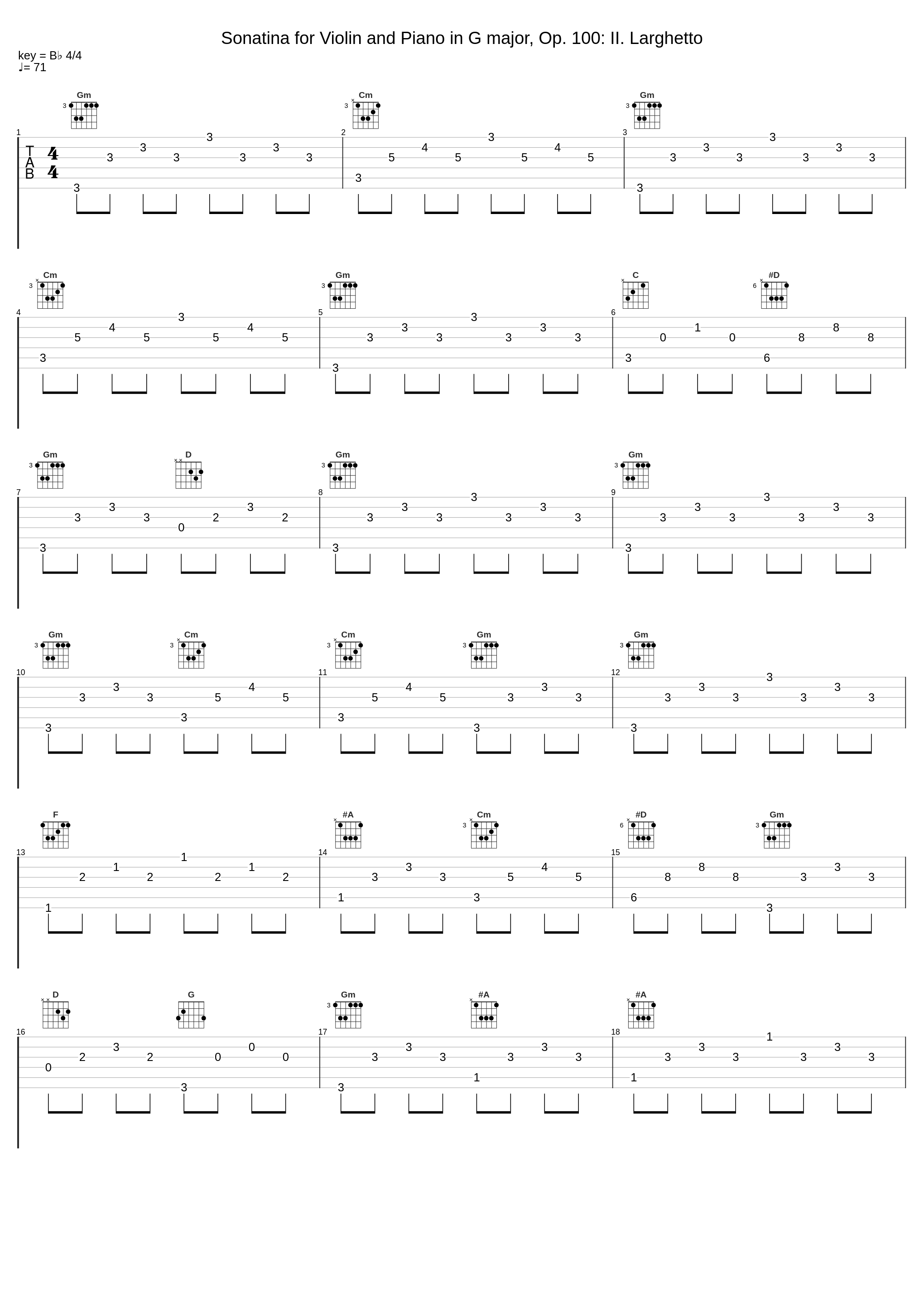 Sonatina for Violin and Piano in G major, Op. 100: II. Larghetto_Josef Suk,Josef Hála_1