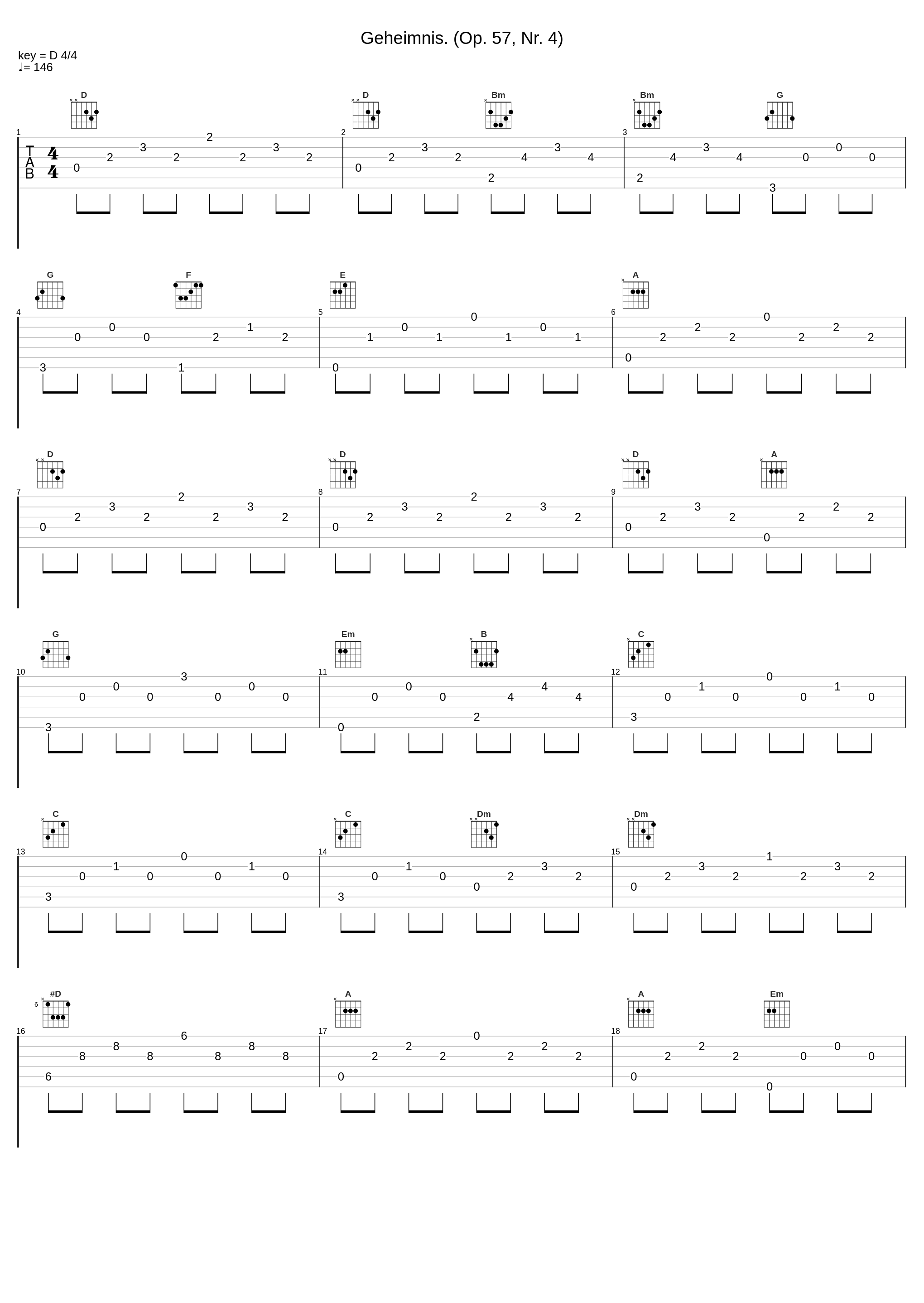 Geheimnis. (Op. 57, Nr. 4)_Johan Bril,Edvard Grieg_1