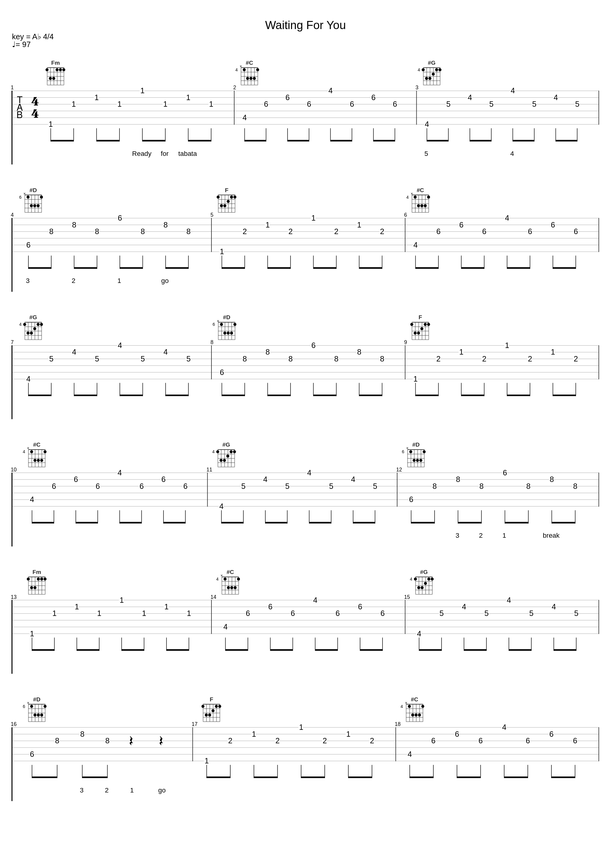 Waiting For You_Tabata Music_1