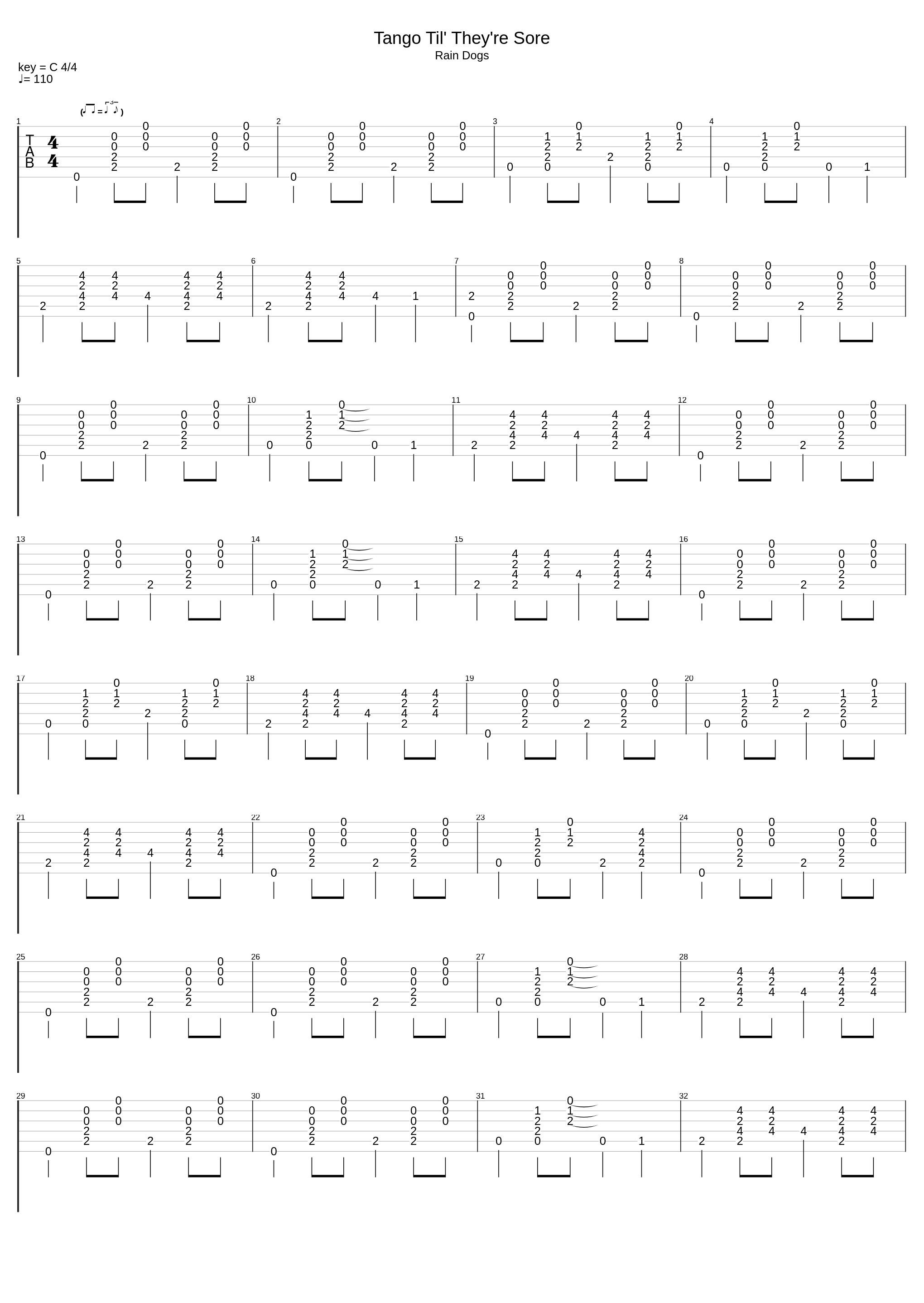 Tango Til Theyre Sore_Tom Waits_1