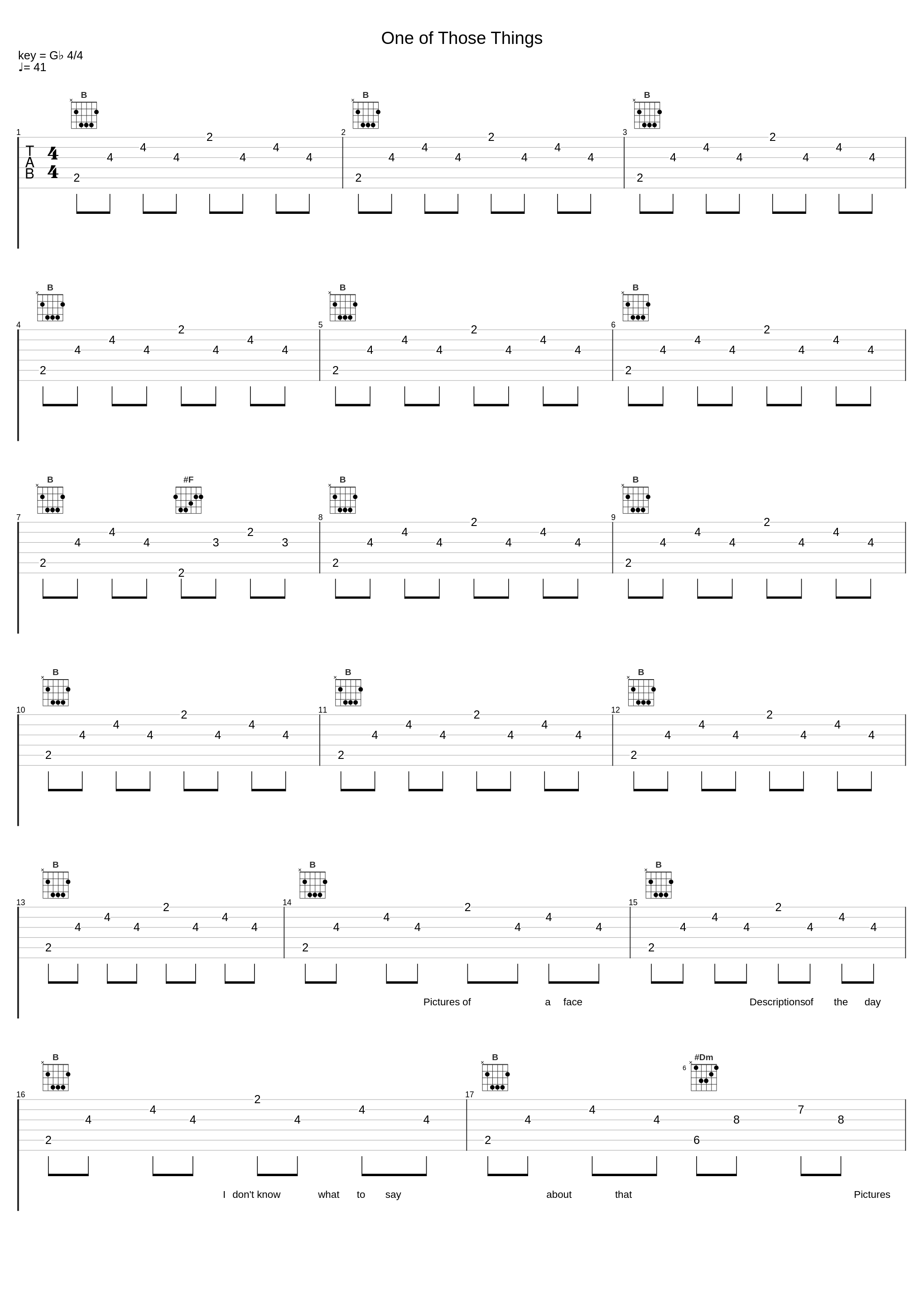 One of Those Things_Tom Rosenthal,Paul Haworth_1