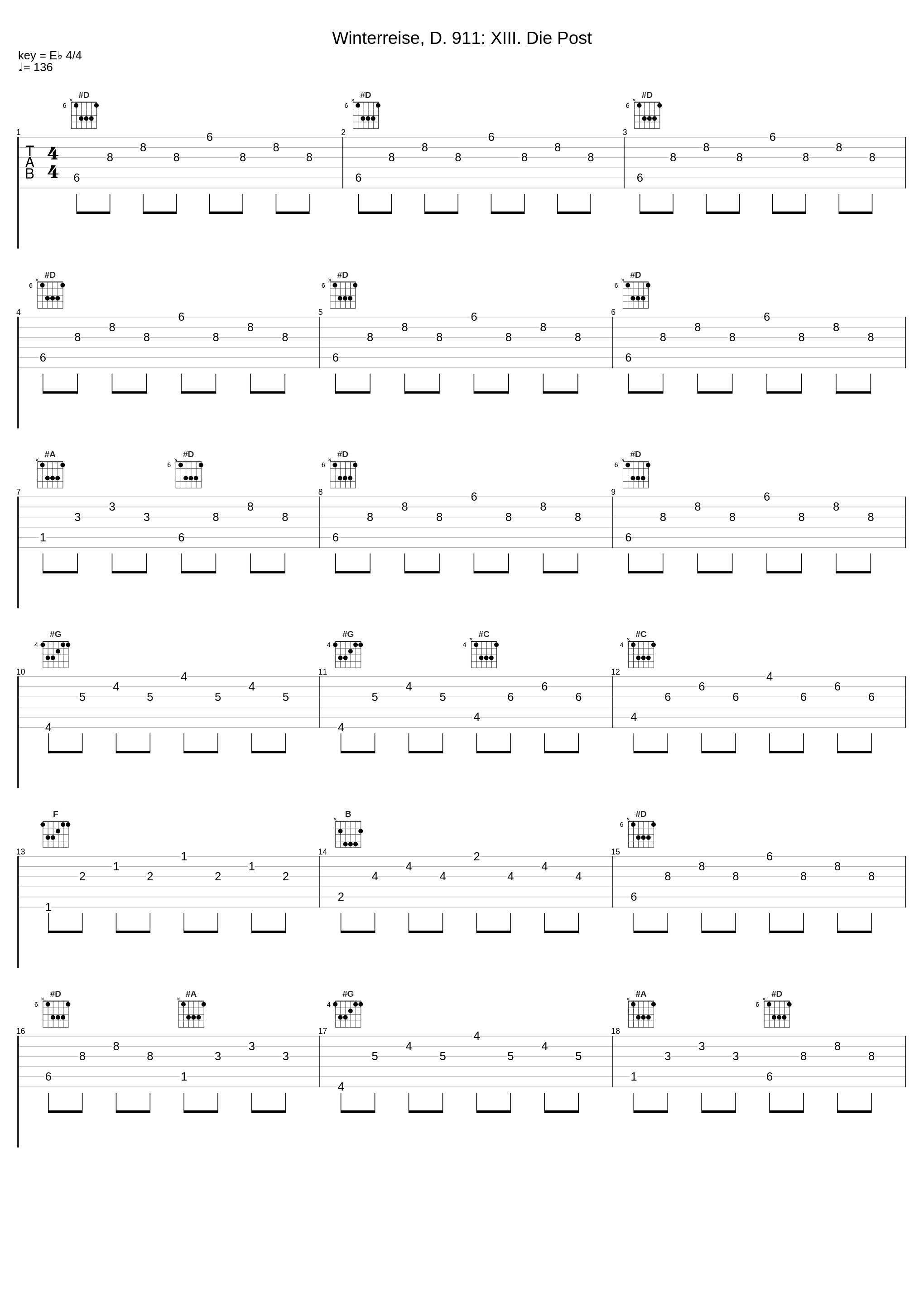 Winterreise, D. 911: XIII. Die Post_Hans Jörg Mammel,Arthur Schoonderwoerd,Franz Schubert,Wilhelm Müller_1