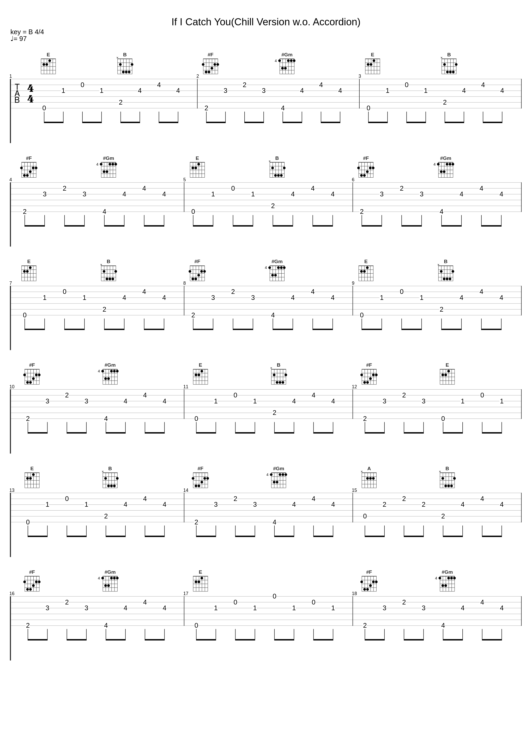If I Catch You(Chill Version w.o. Accordion)_Michel Teló_1