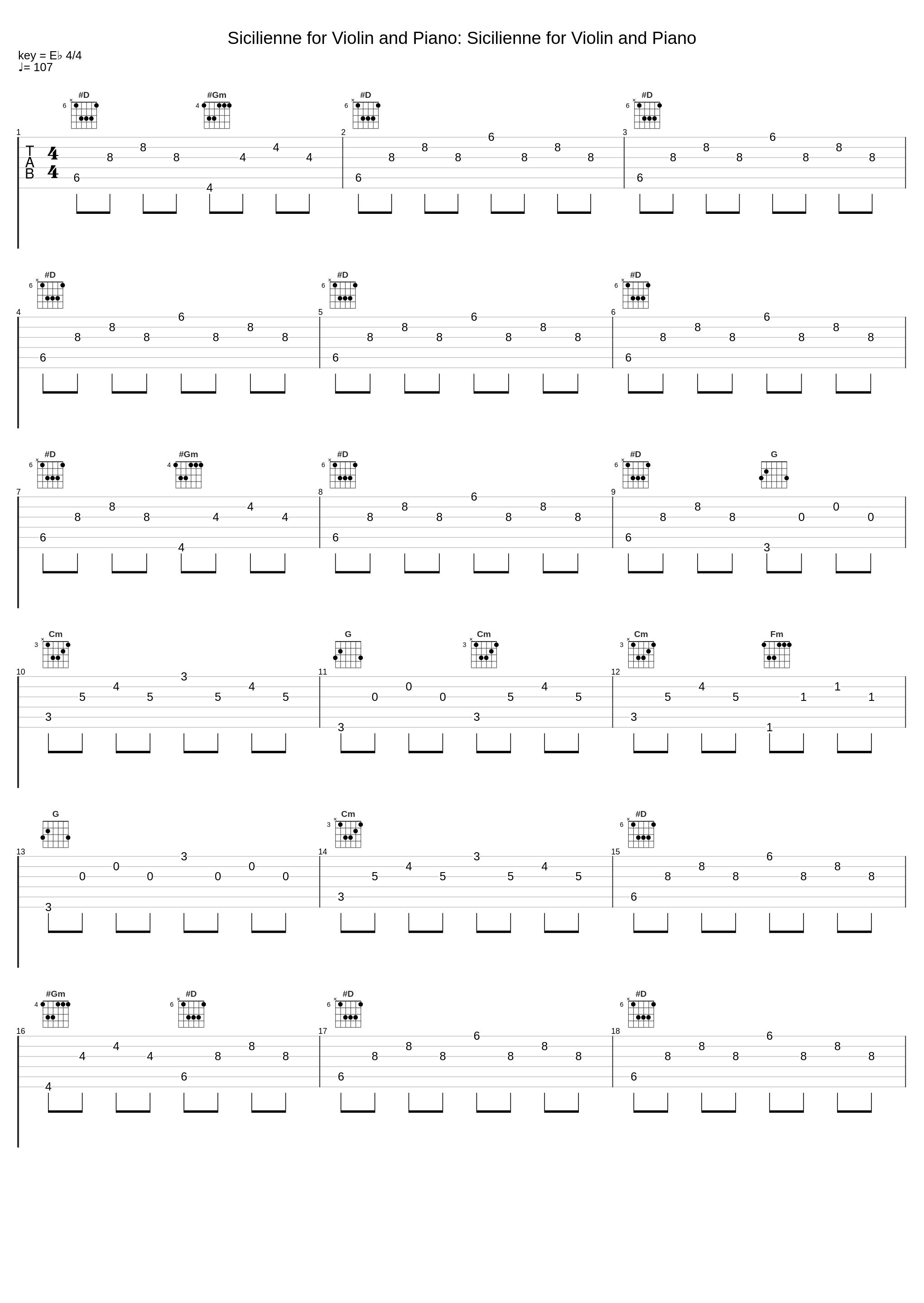 Sicilienne for Violin and Piano: Sicilienne for Violin and Piano_Josef Suk,Josef Hála_1