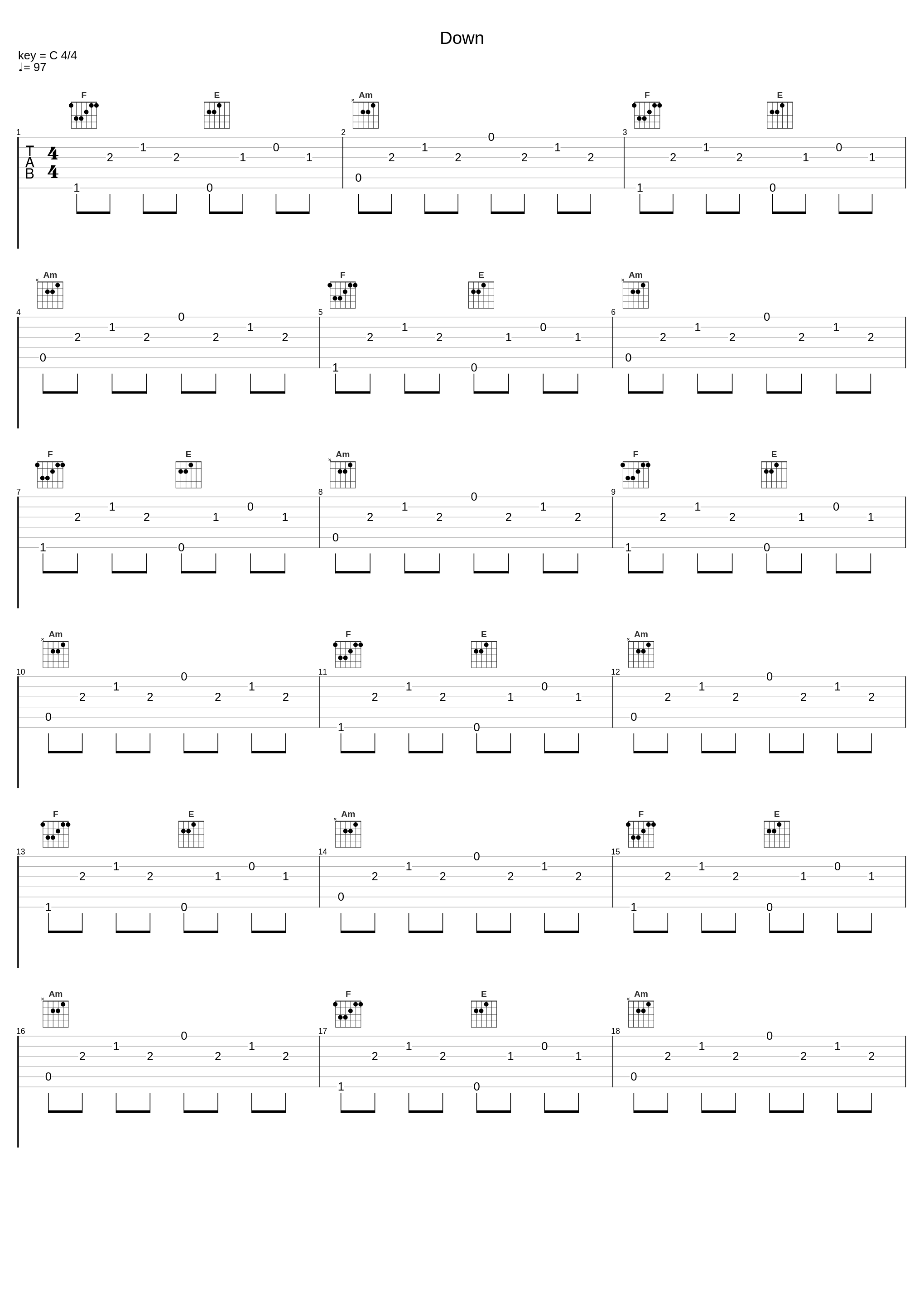 Down_Tabata Music_1