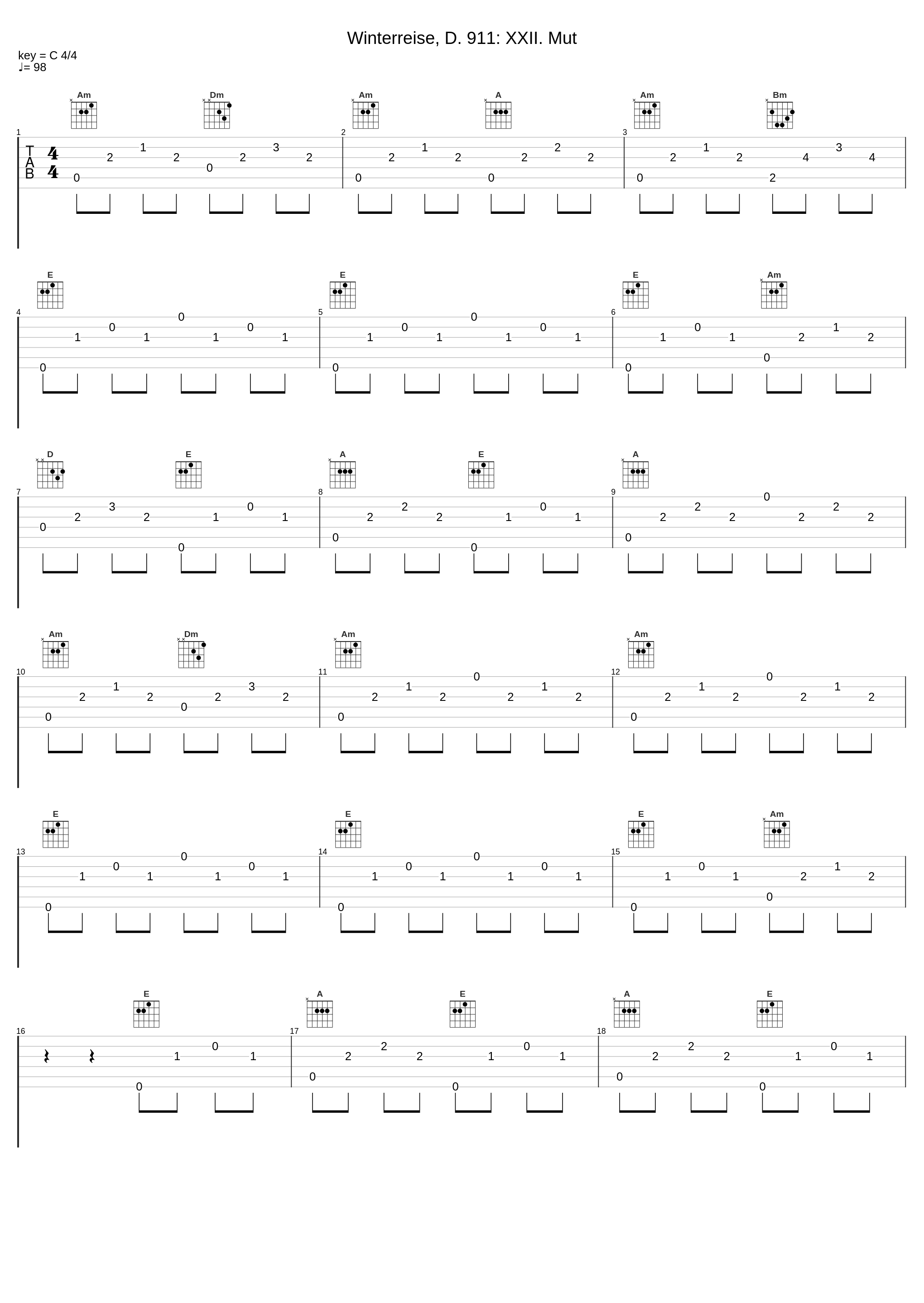 Winterreise, D. 911: XXII. Mut_Hans Jörg Mammel,Arthur Schoonderwoerd,Franz Schubert,Wilhelm Müller_1