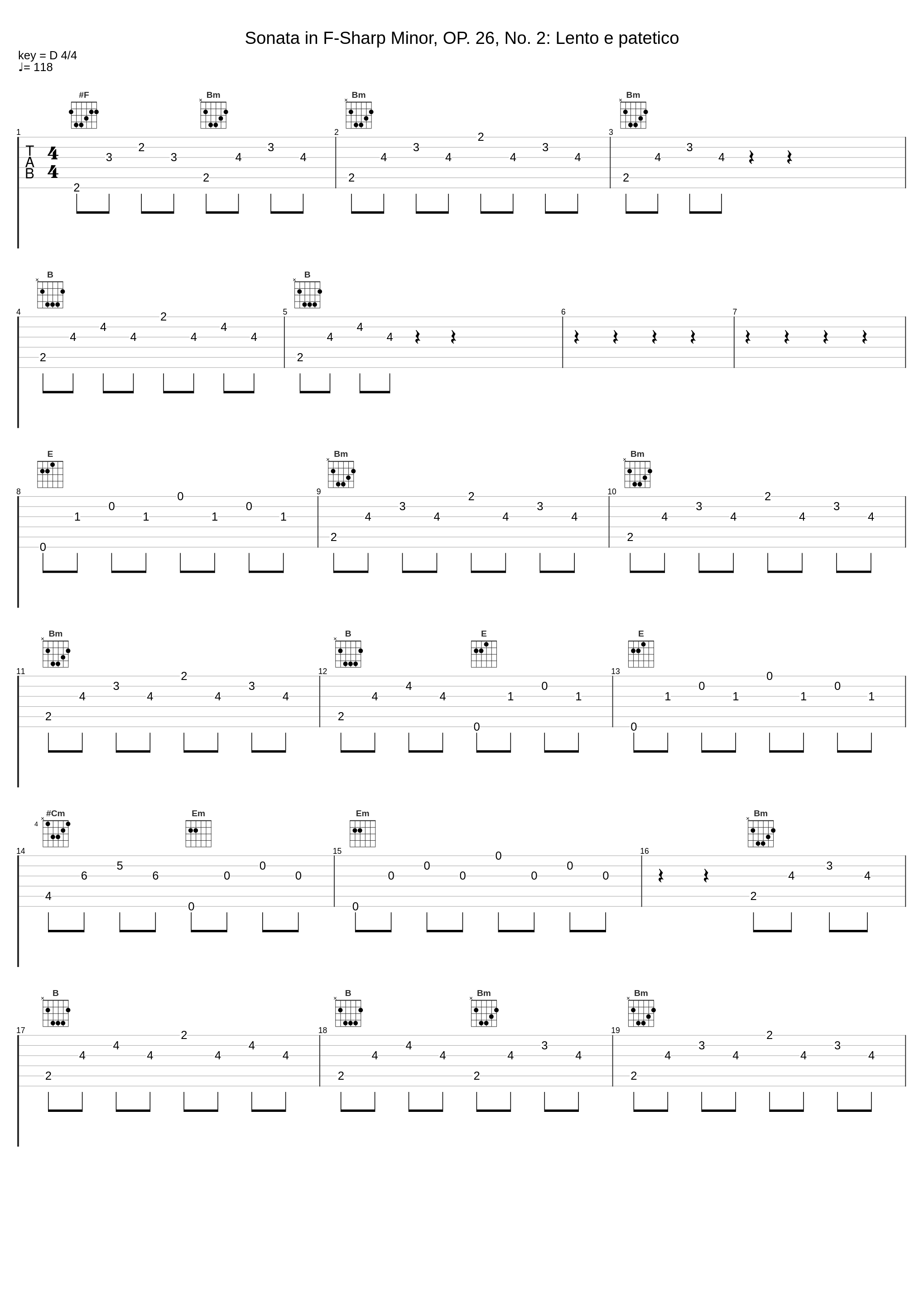 Sonata in F-Sharp Minor, OP. 26, No. 2: Lento e patetico_Mordecai Shehori,Muzio Clementi_1