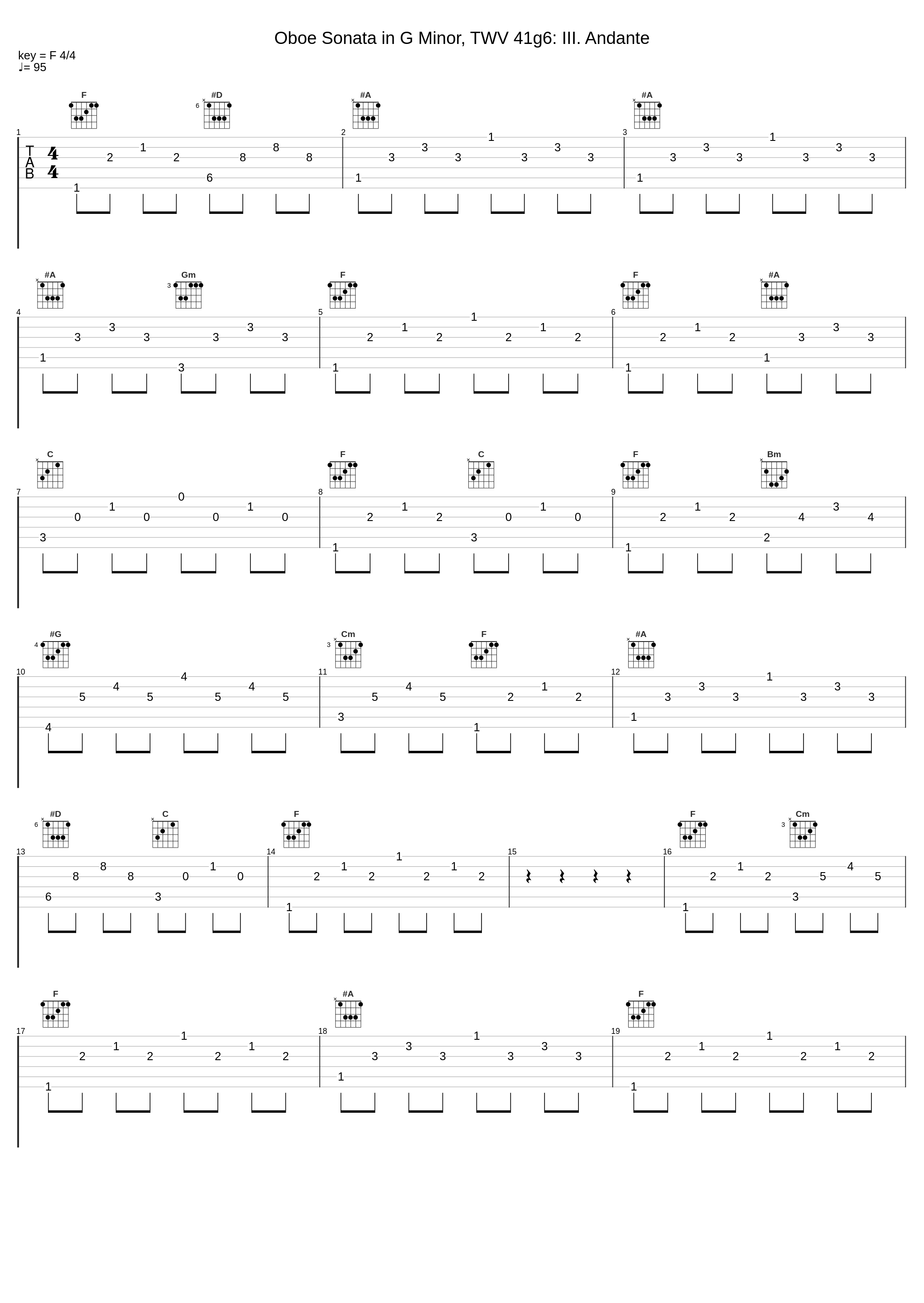 Oboe Sonata in G Minor, TWV 41g6: III. Andante_Sarah Francis_1