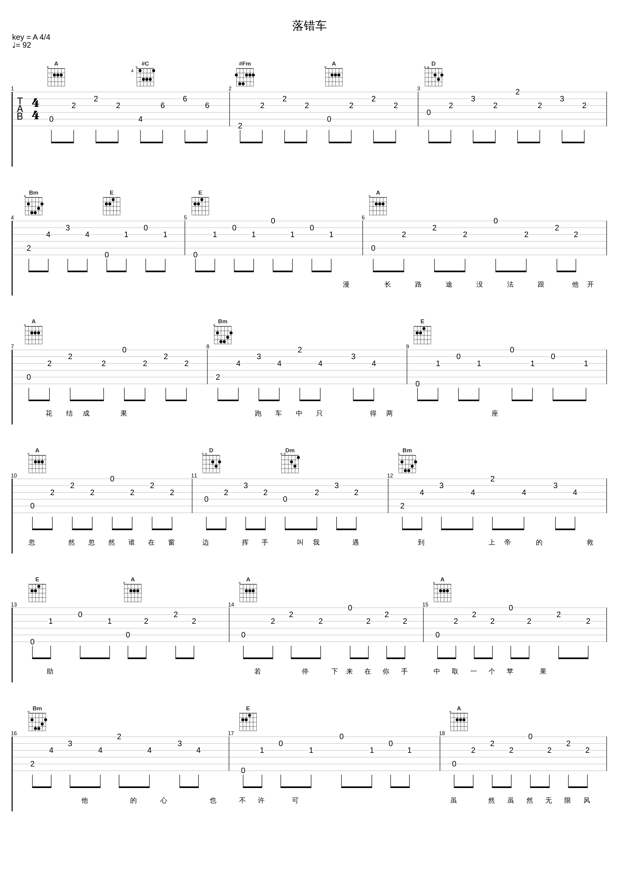 落错车_郑秀文_1