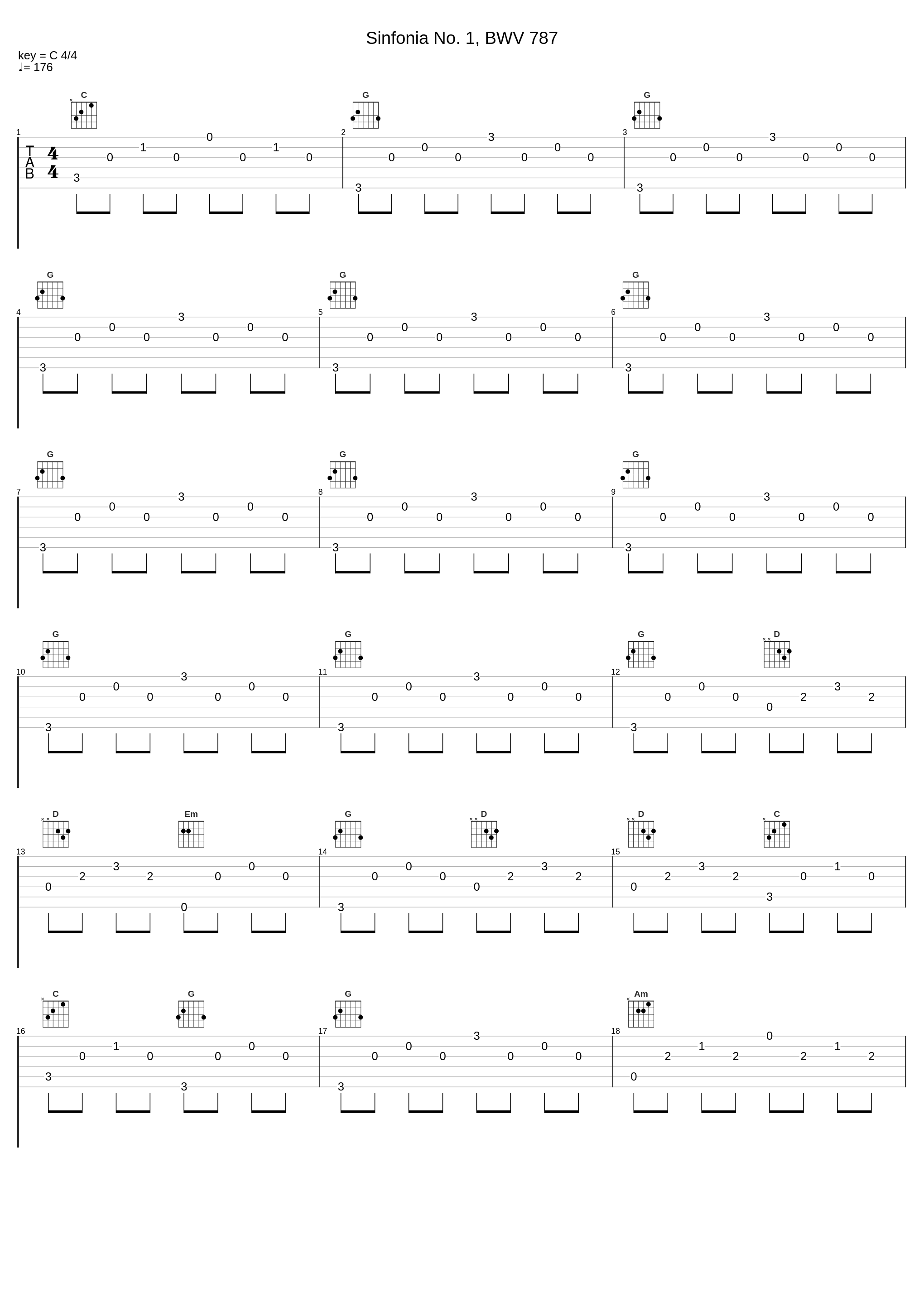 Sinfonia No. 1, BWV 787_PIETRO RIGACCI_1