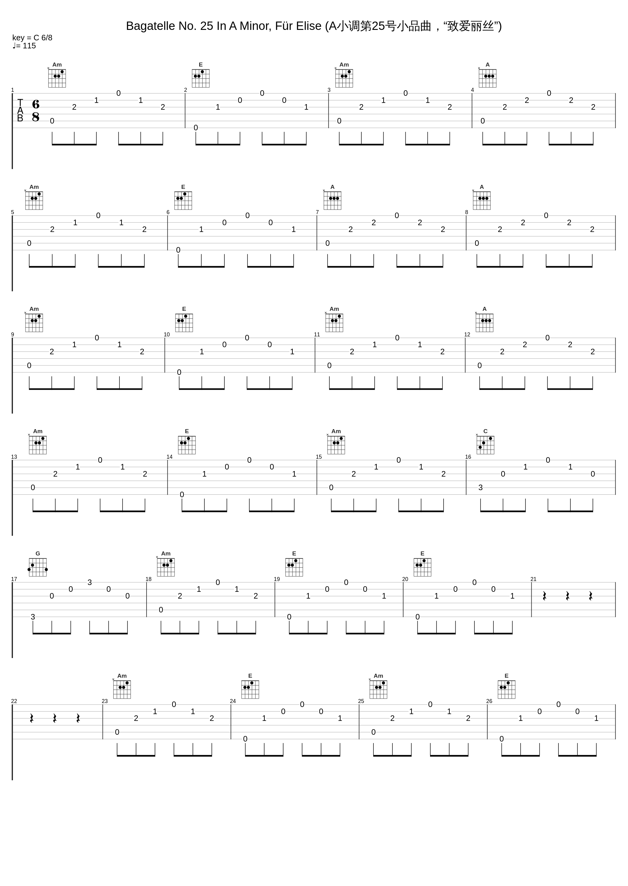 Bagatelle No. 25 In A Minor, Für Elise (A小调第25号小品曲，“致爱丽丝”)_Dubravka Tomšič_1