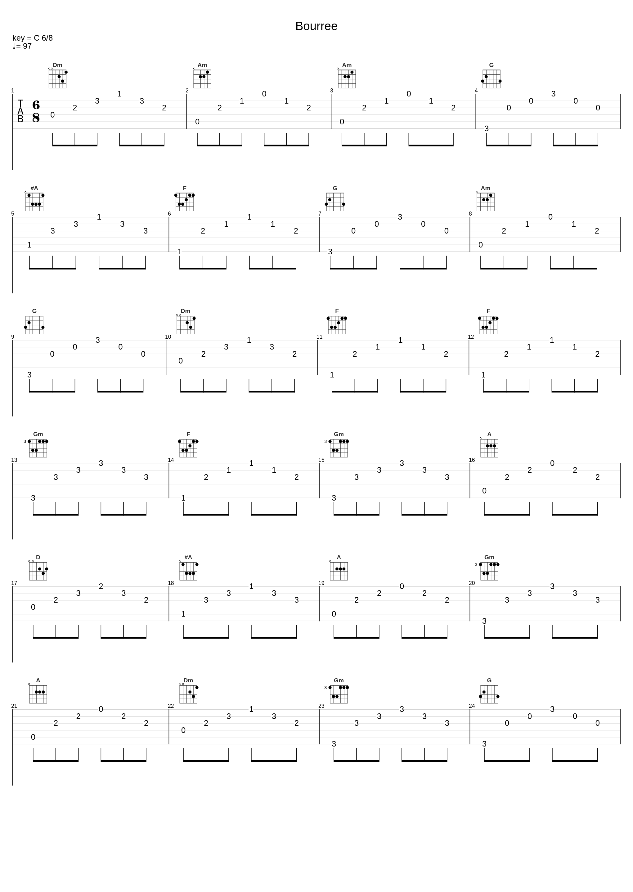 Bourree_Johann Sebastian Bach_1