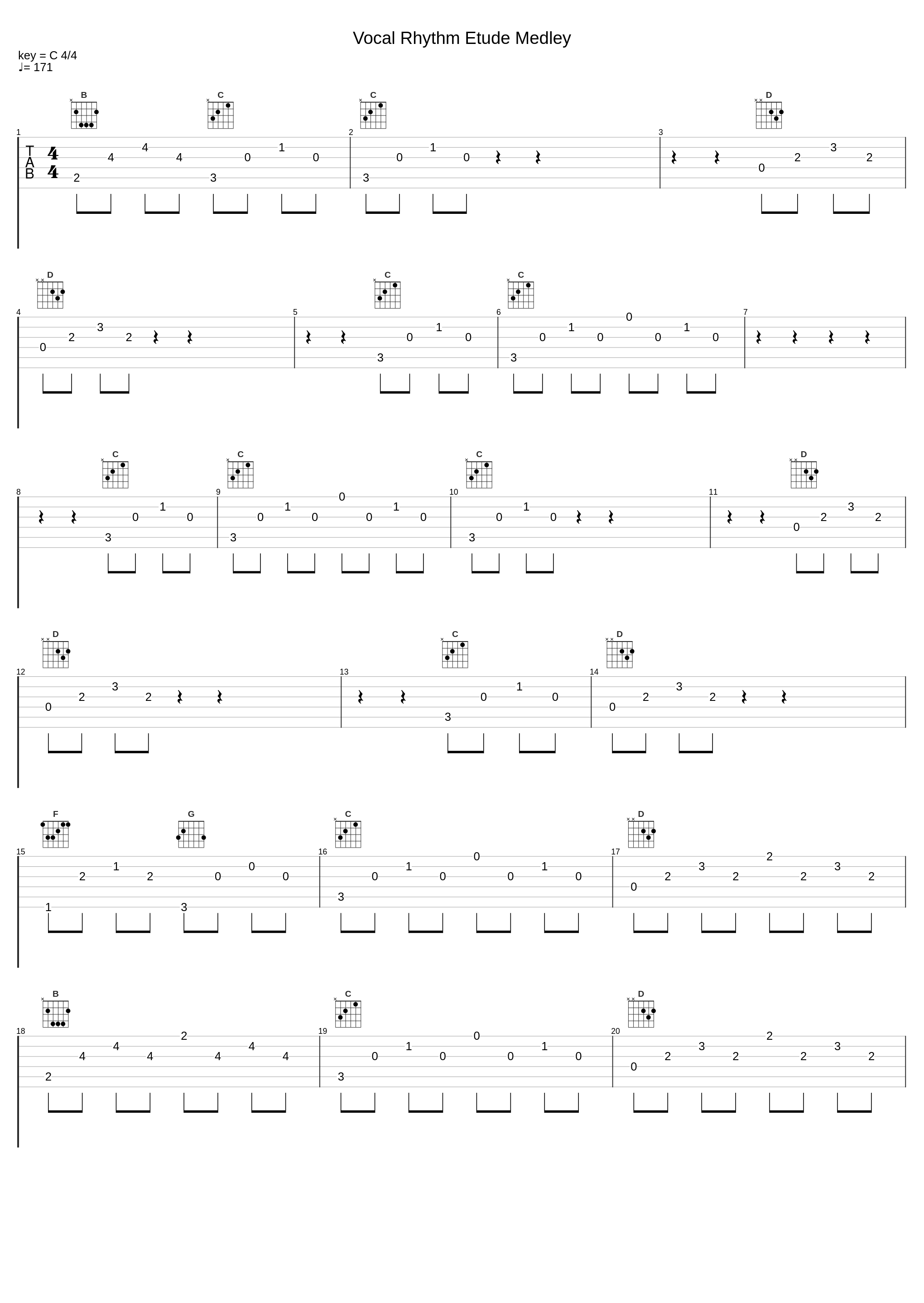 Vocal Rhythm Etude Medley_Bill Douglas_1