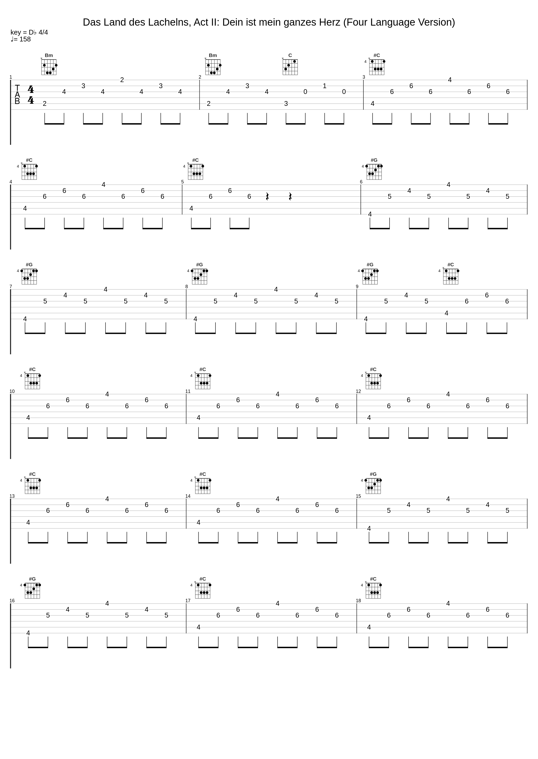 Das Land des Lachelns, Act II: Dein ist mein ganzes Herz (Four Language Version)_Richard Tauber,Beromünster Radio Orchestra,Franz Lehár_1