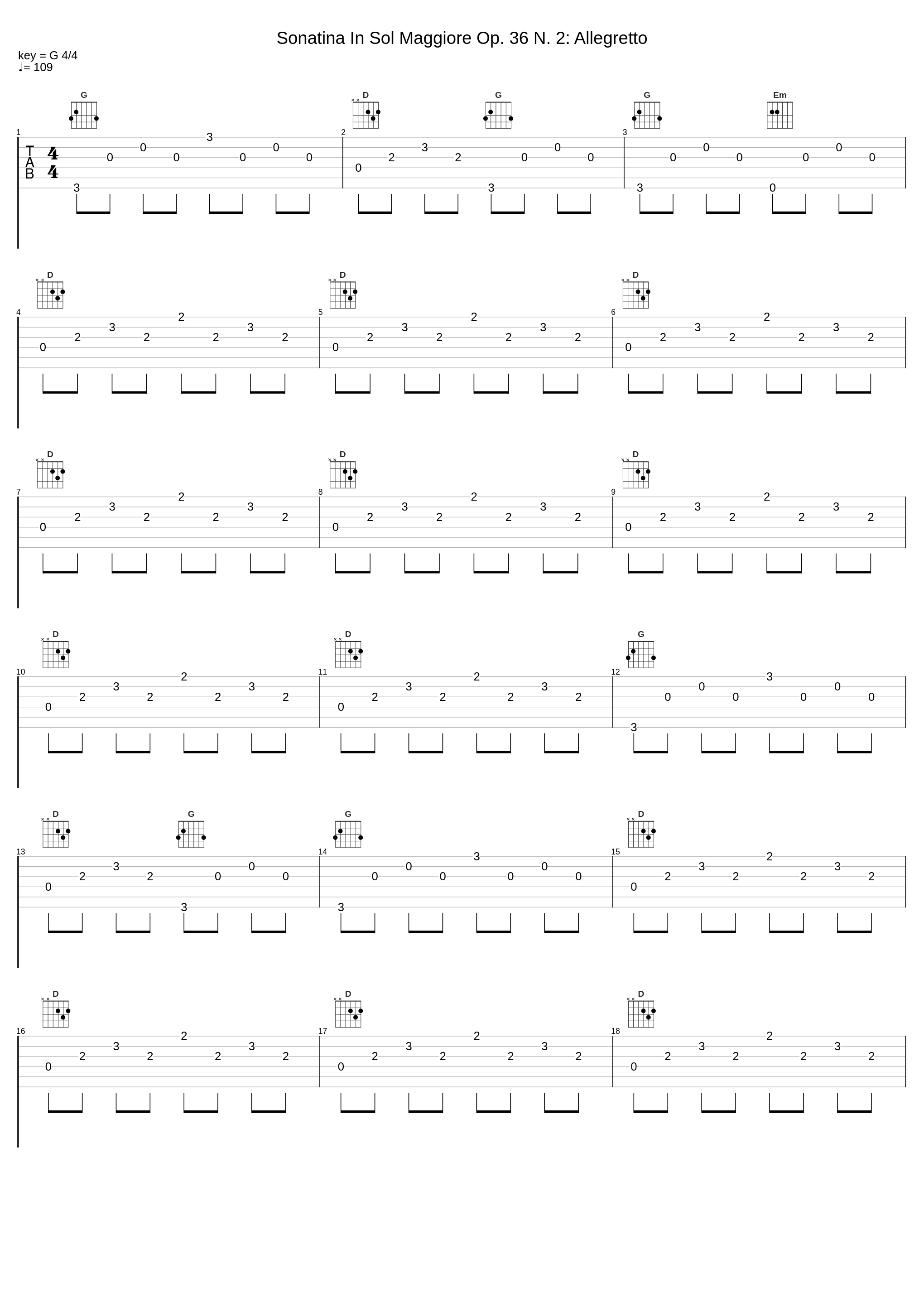 Sonatina In Sol Maggiore Op. 36 N. 2: Allegretto_Pietro Spada_1