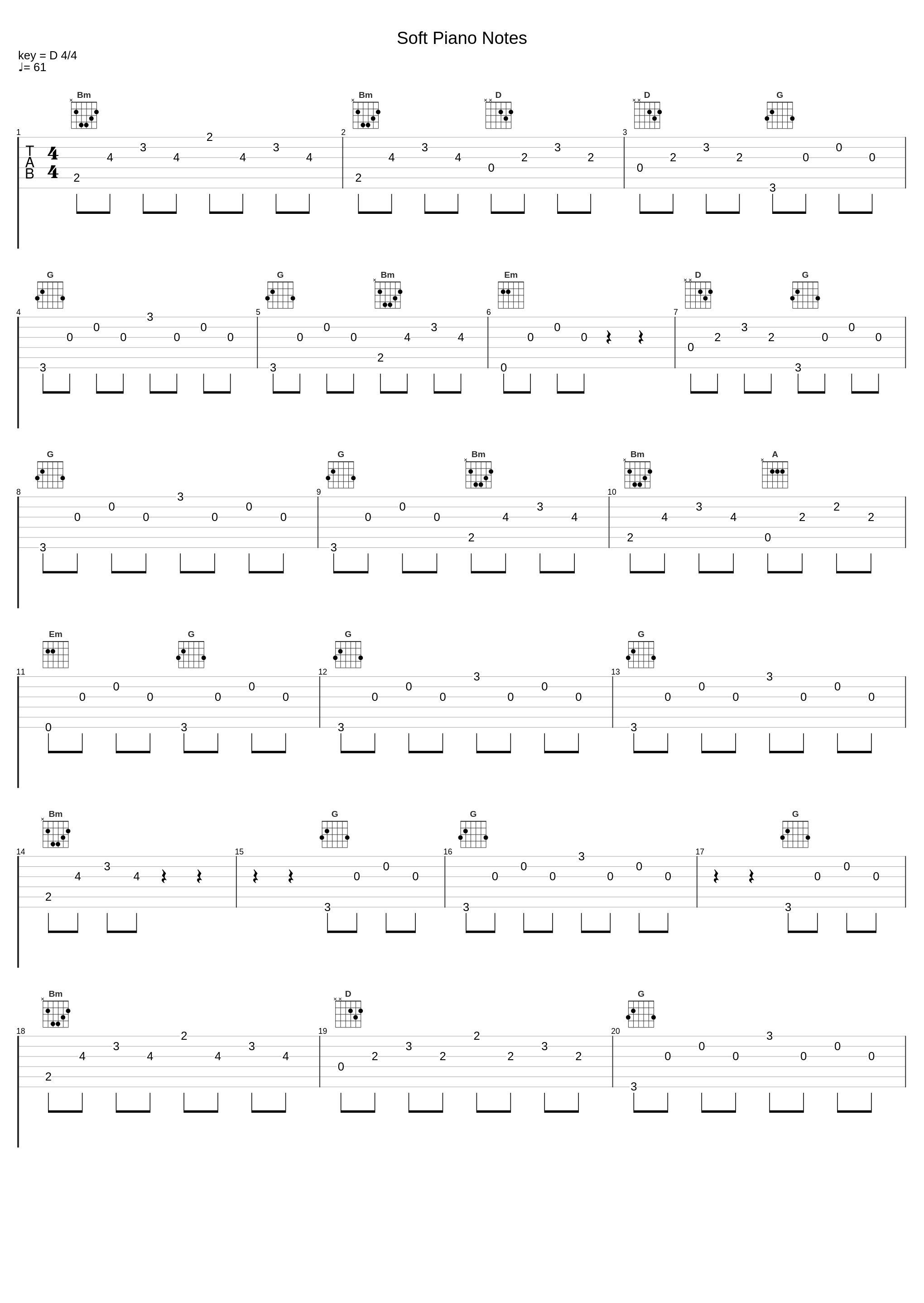 Soft Piano Notes_Bobby Cole_1