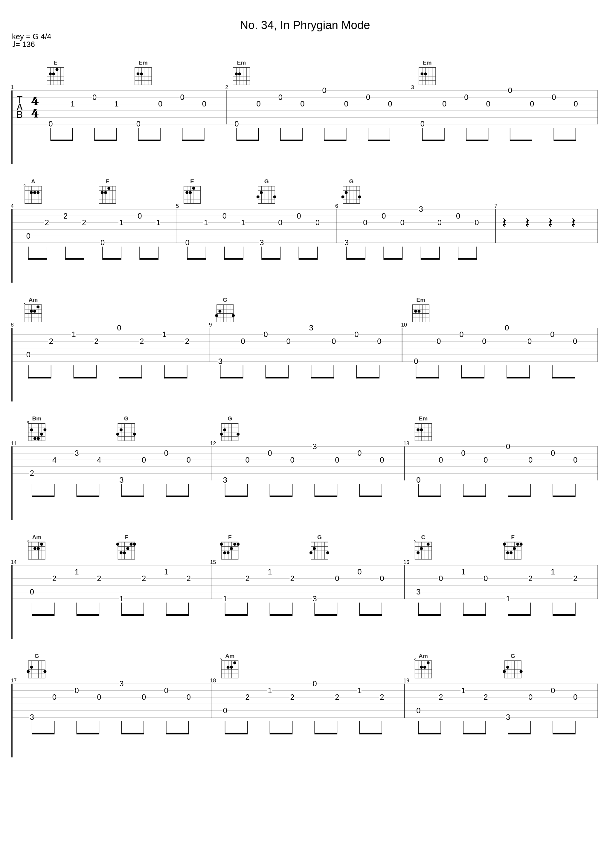 No. 34, In Phrygian Mode_György Sándor,Béla Bartók_1