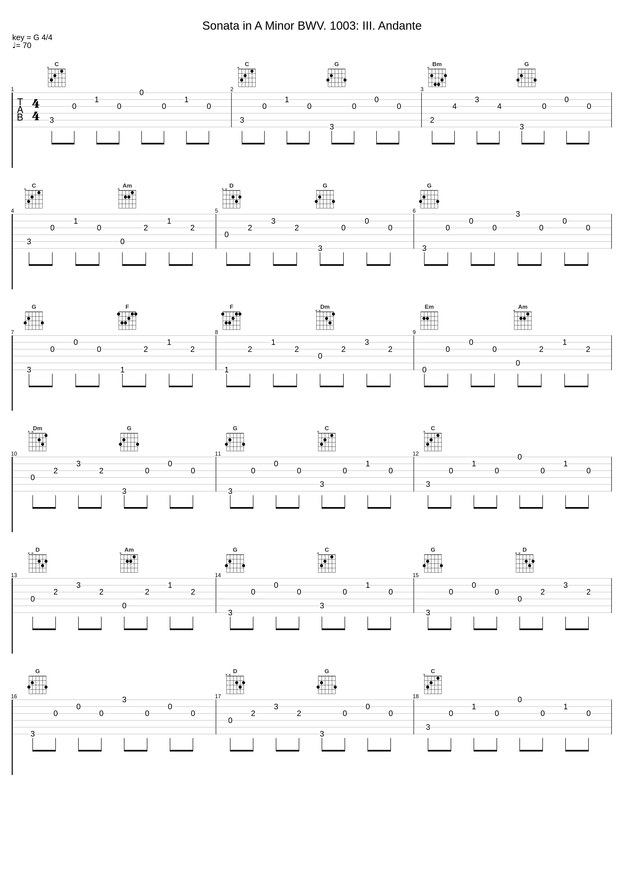 Sonata in A Minor BWV. 1003: III. Andante_Manuel Barrueco_1