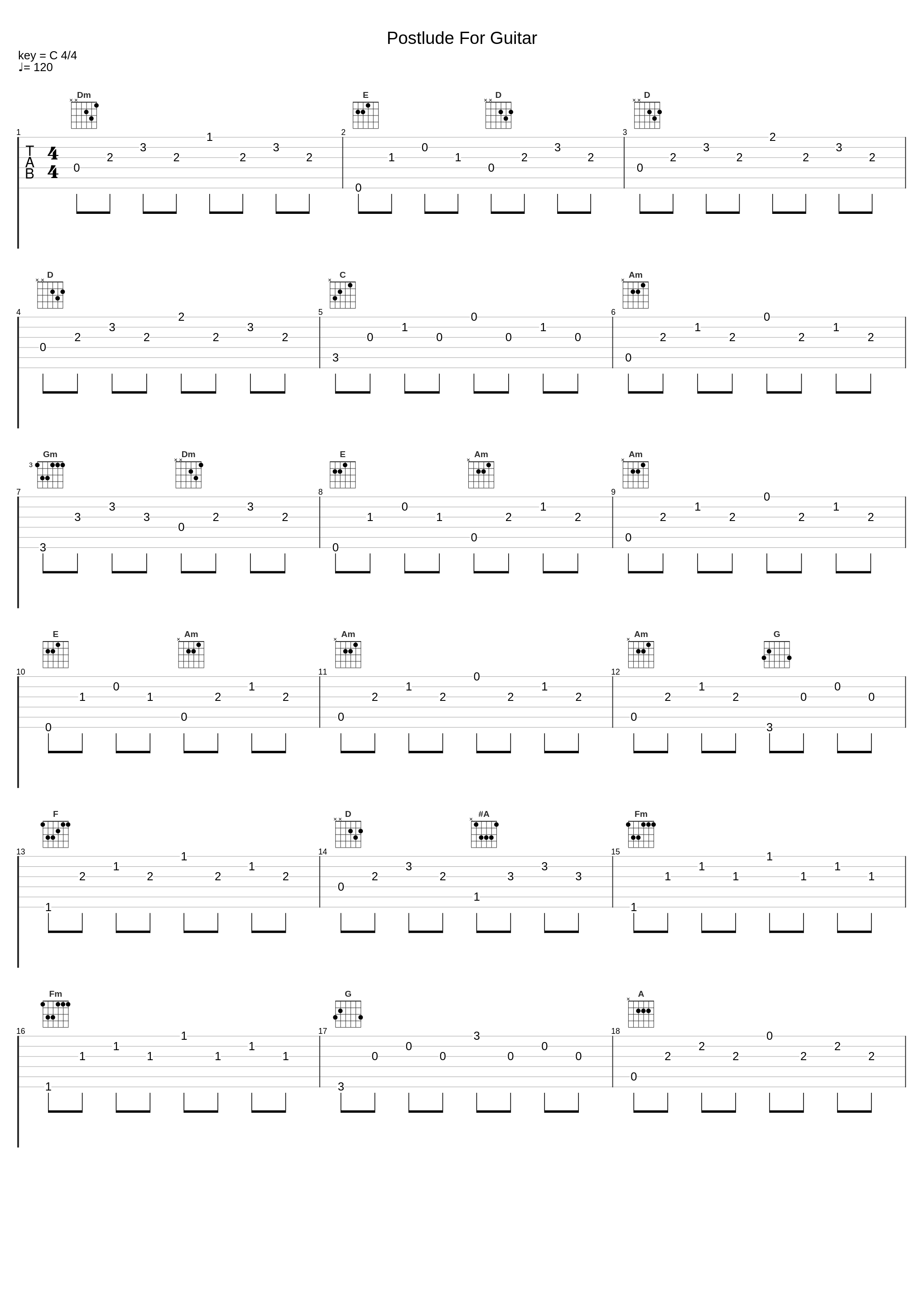 Postlude For Guitar_Andrés Segovia,Manuel Ponce_1