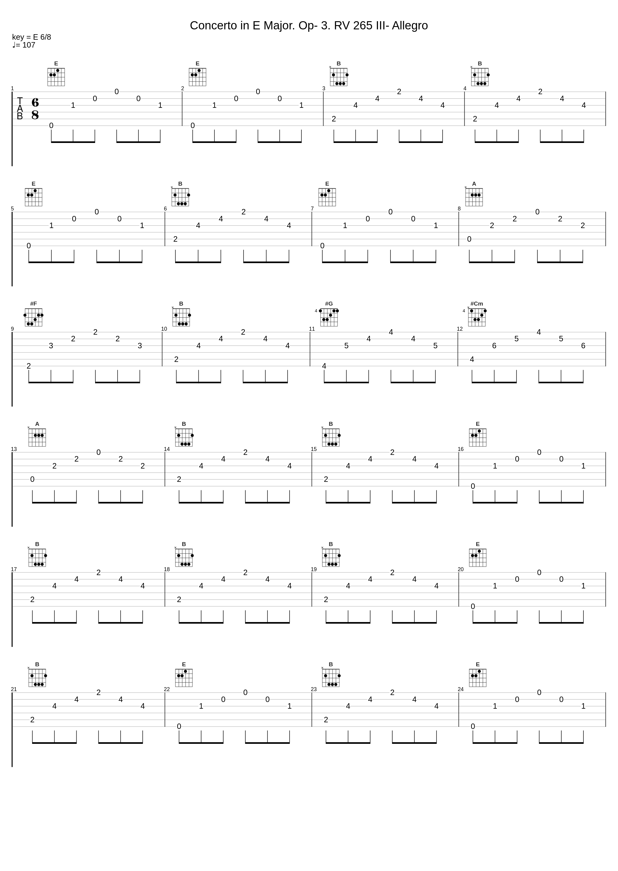 Concerto in E Major. Op- 3. RV 265 III- Allegro_Antonio Vivaldi_1
