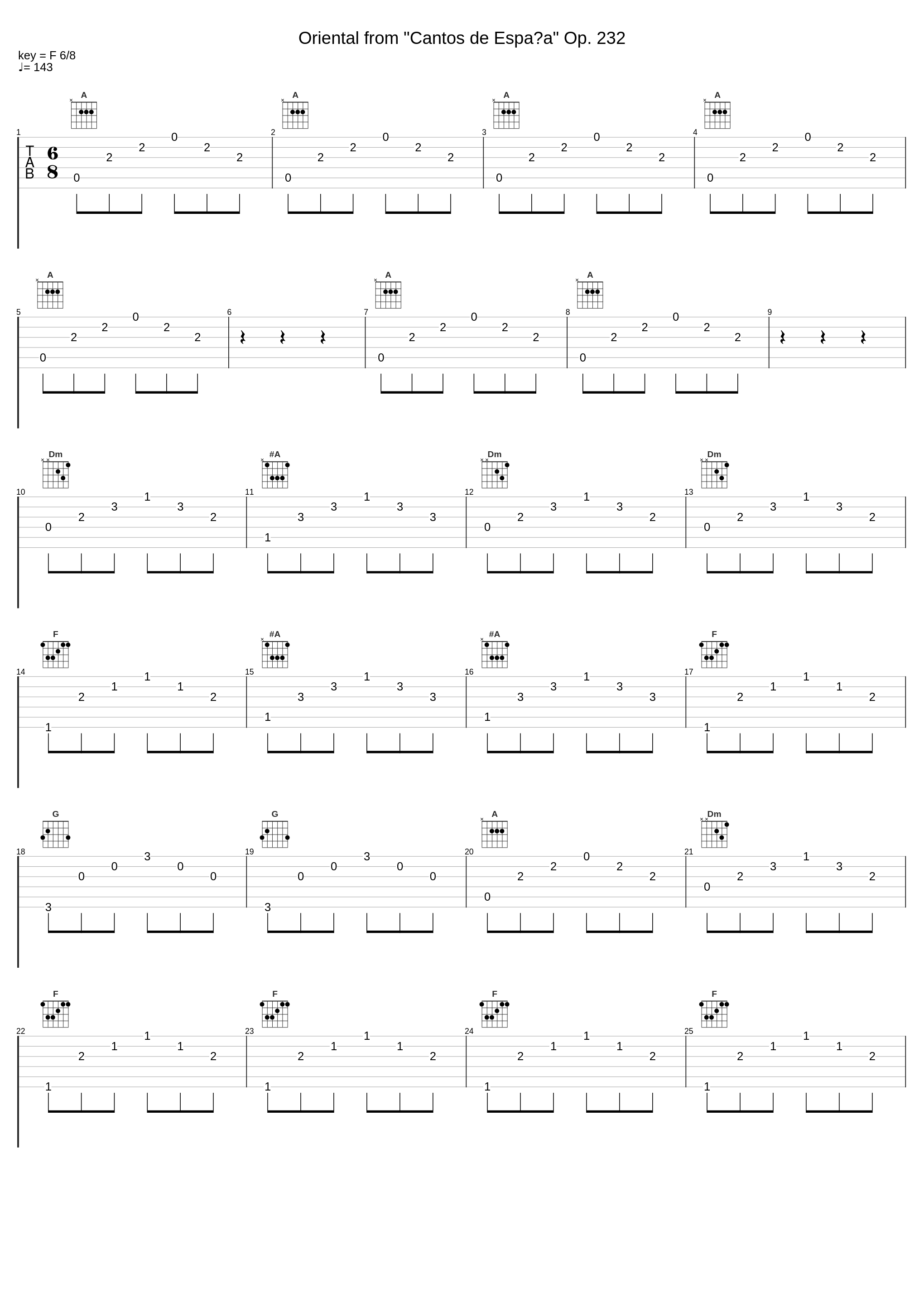 Oriental  from "Cantos de España" Op. 232_Manuel Barrueco,Franco Platino_1