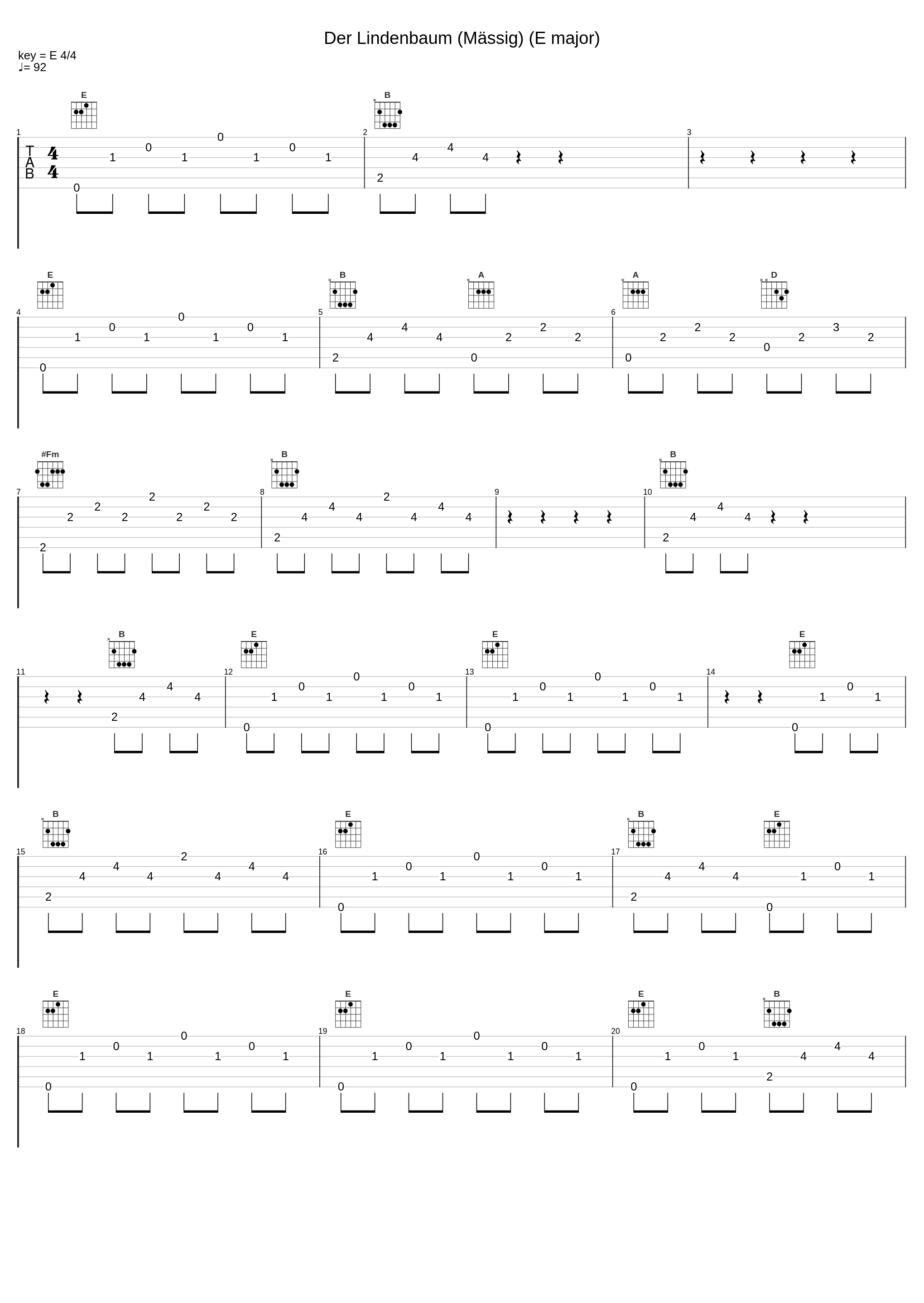 Der Lindenbaum (Mässig) (E major)_Werner Güra,Christoph Berner_1