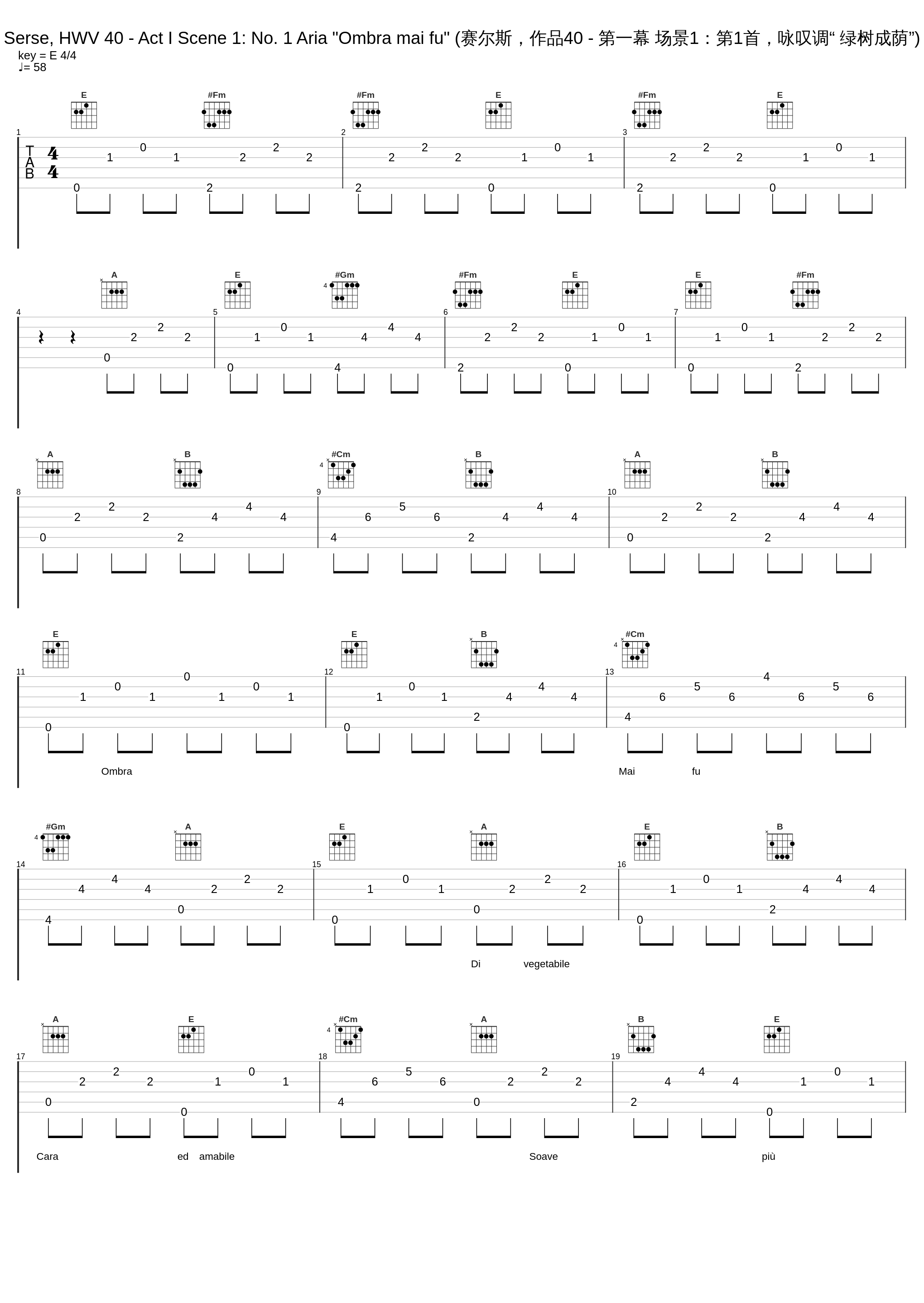 Serse, HWV 40 - Act I Scene 1: No. 1 Aria "Ombra mai fu" (赛尔斯，作品40 - 第一幕 场景1：第1首，咏叹调“ 绿树成荫”)_David Daniels,Orchestra of the Age of Enlightenment,Roger Norrington_1