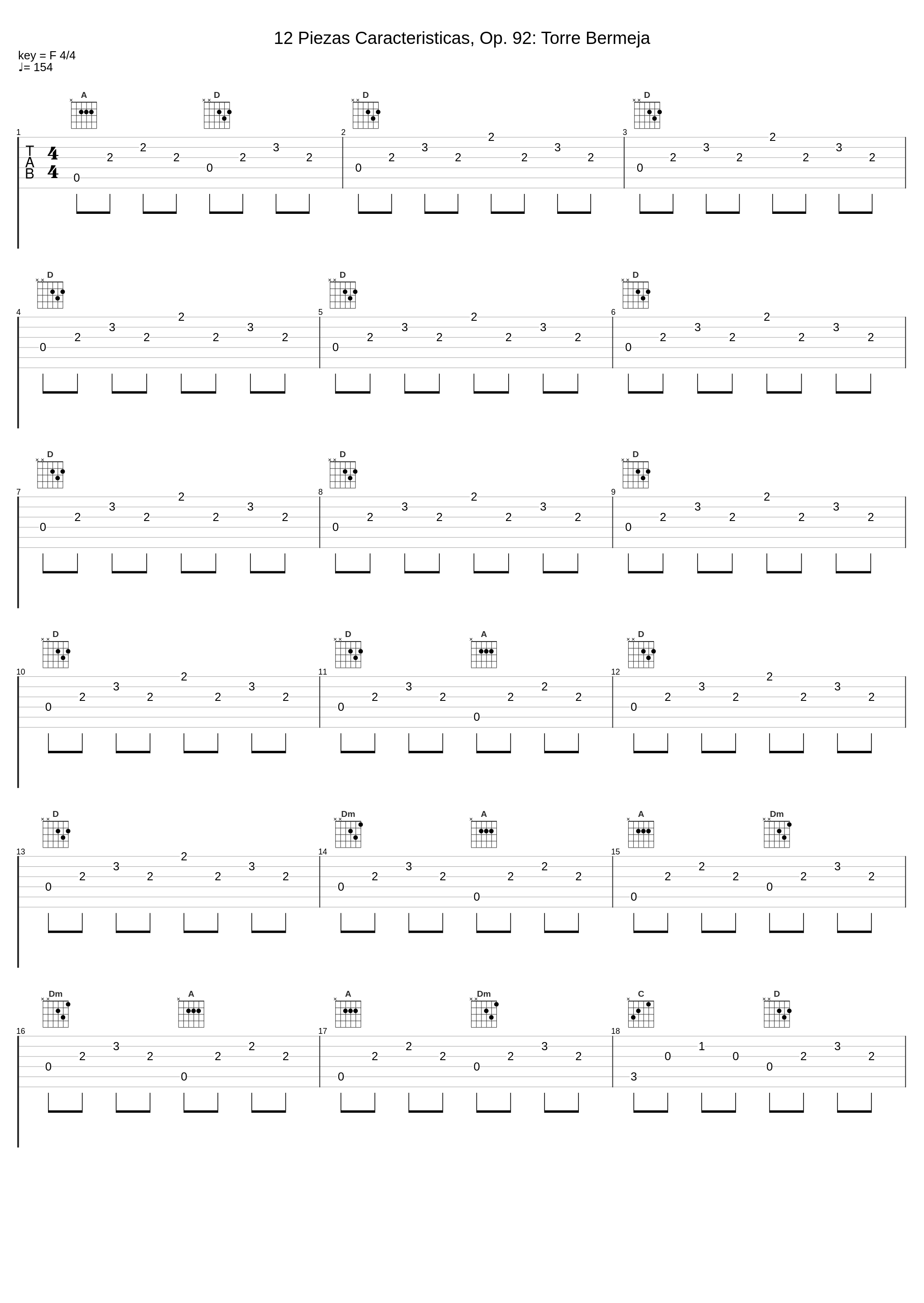 12 Piezas Caracteristicas, Op. 92: Torre Bermeja_Manuel Barrueco_1