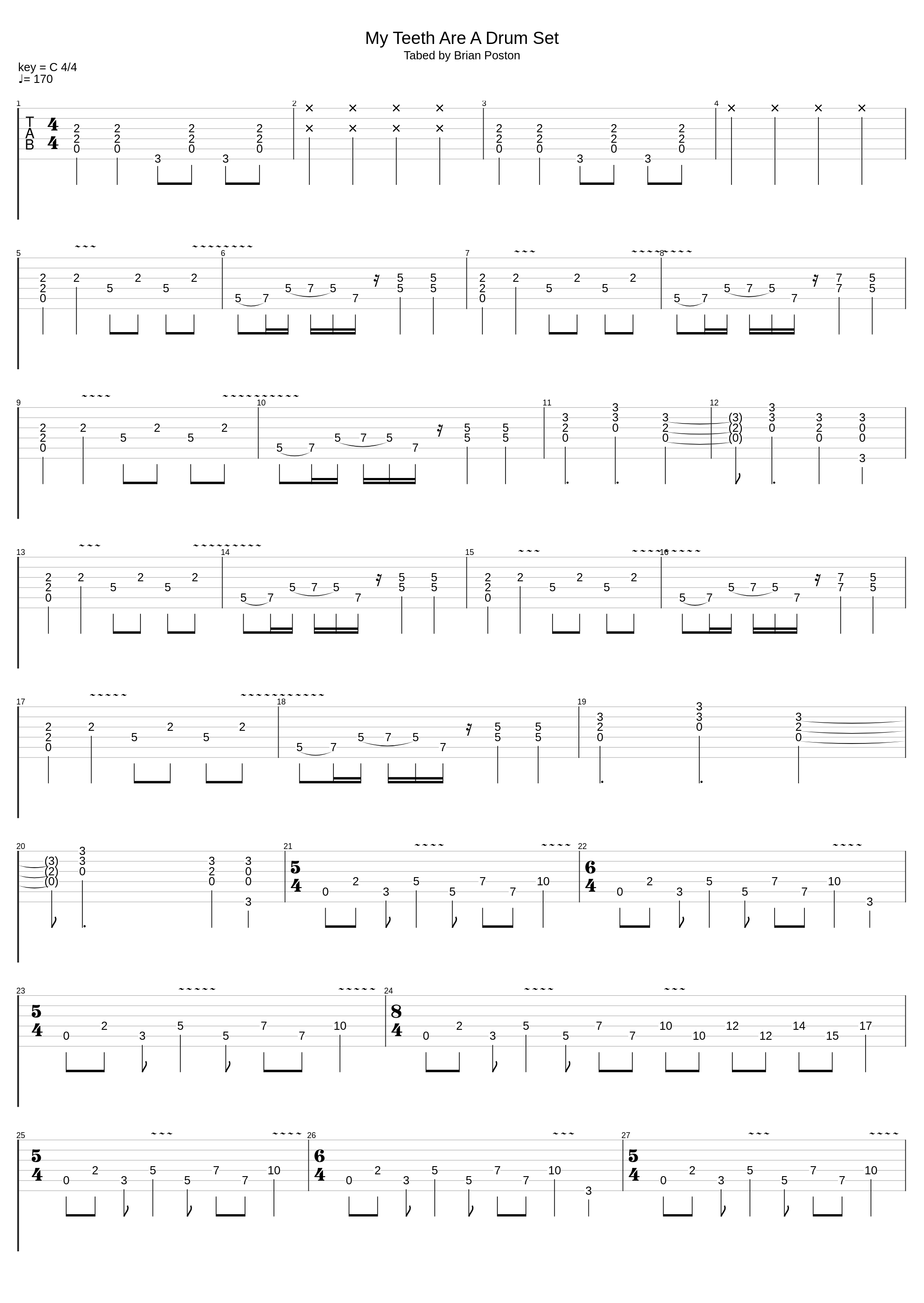 My Teeth Are A Drum Set_Paul Gilbert_1