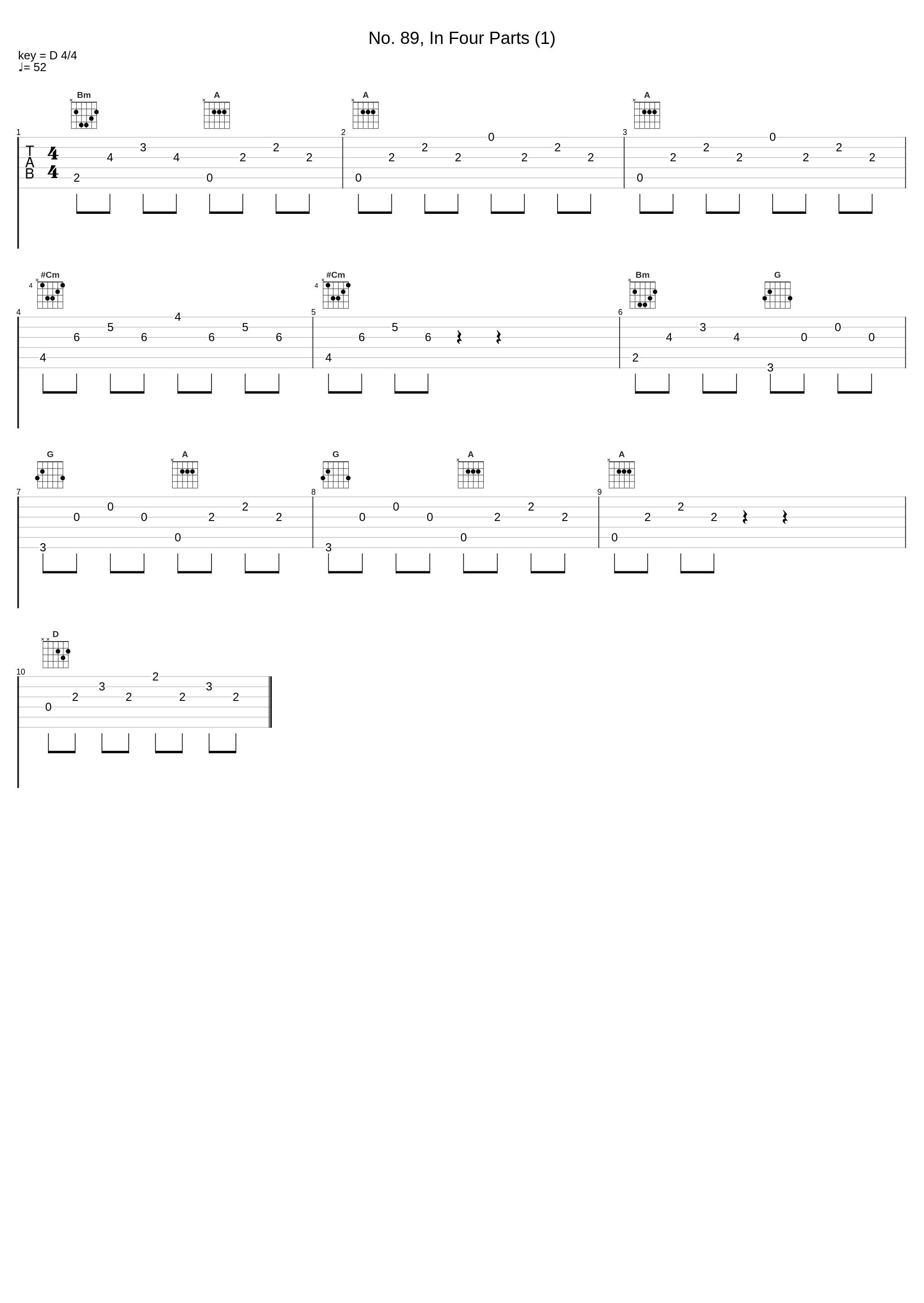 No. 89, In Four Parts (1)_György Sándor,Béla Bartók_1