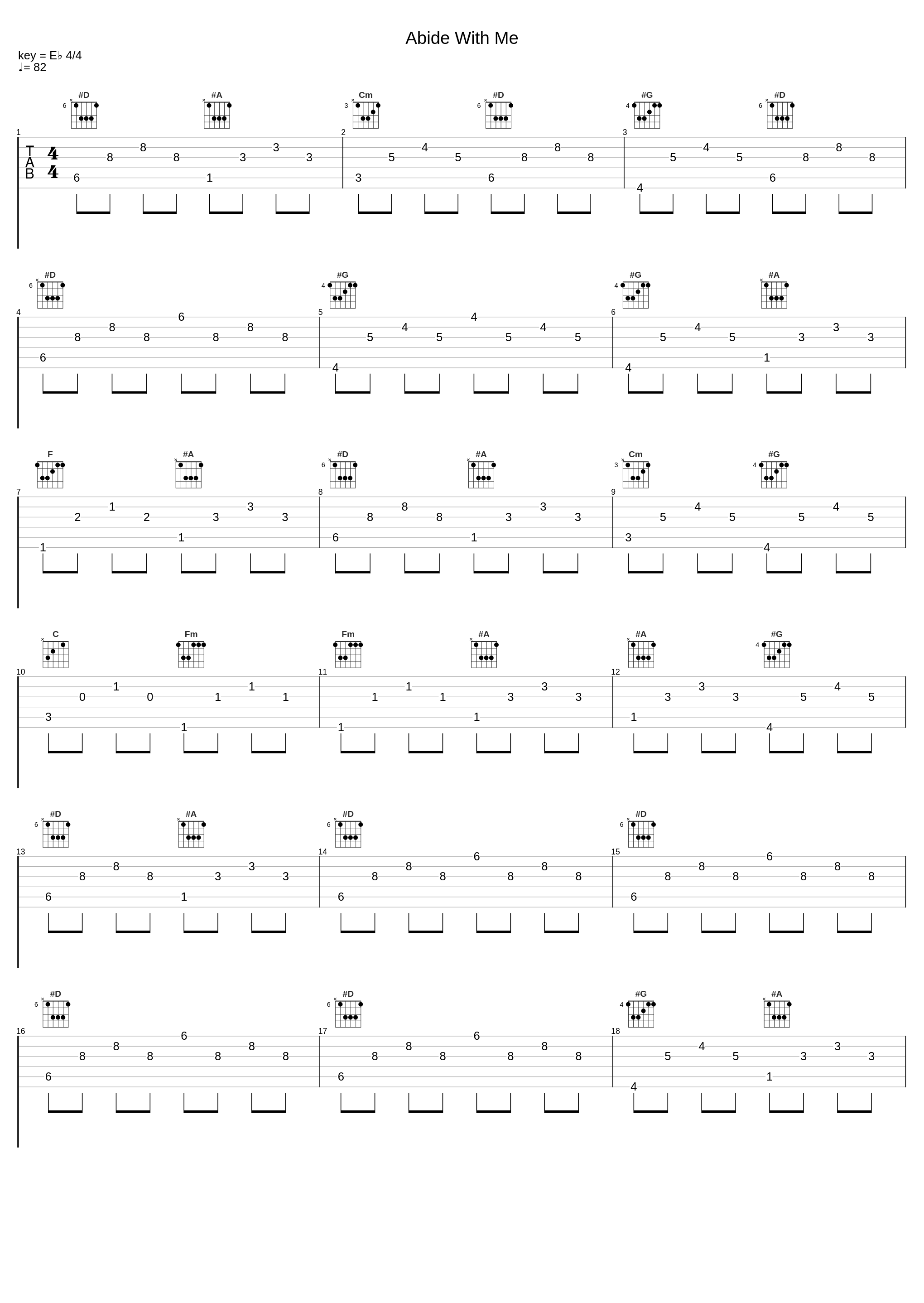 Abide With Me_Organ_1