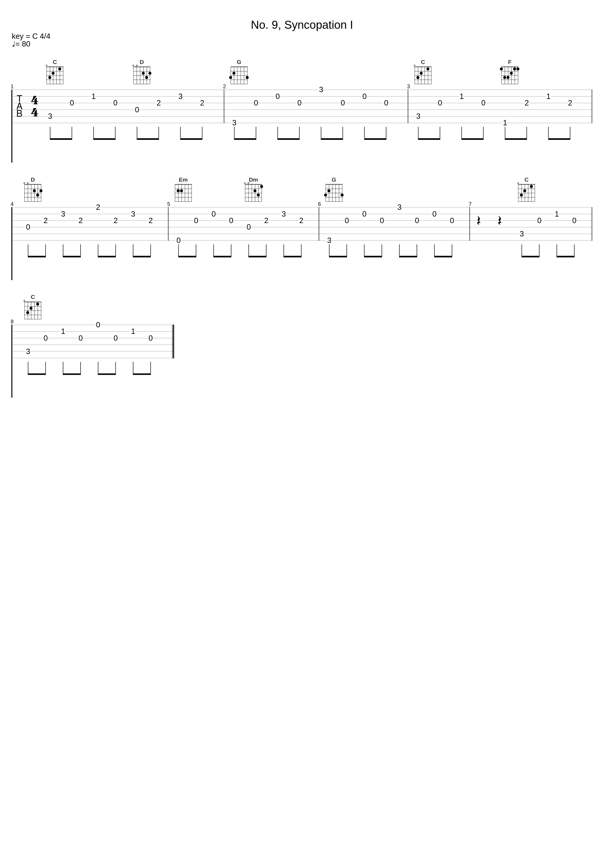 No. 9, Syncopation I_György Sándor,Béla Bartók_1